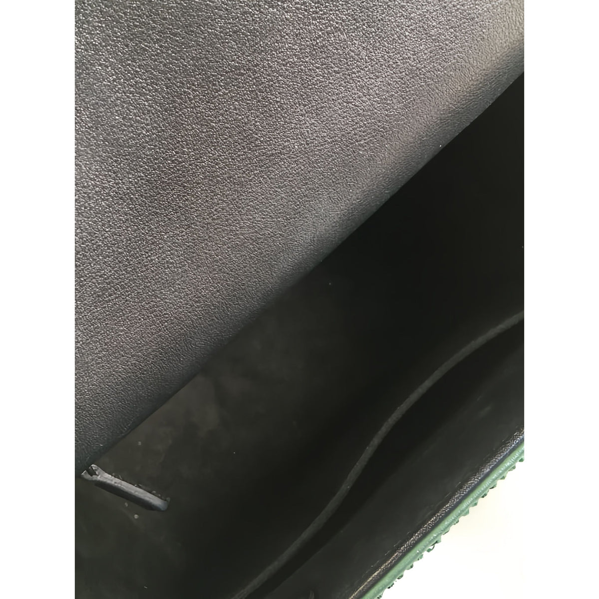 Dior Medium Crystal Embellished Calfskin Checkered Lady Dior — Green