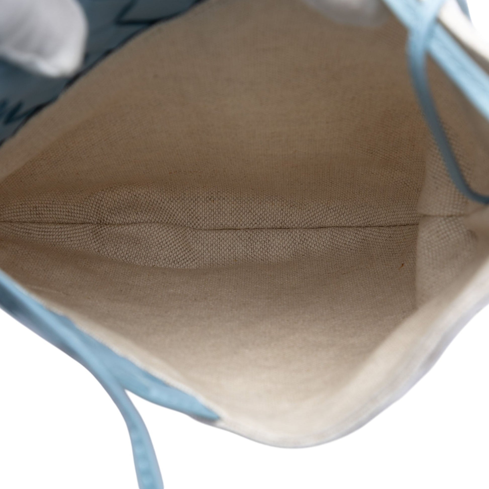 Bottega Veneta Small Nappa and Canvas Intrecciato Solstice Shoulder Bag