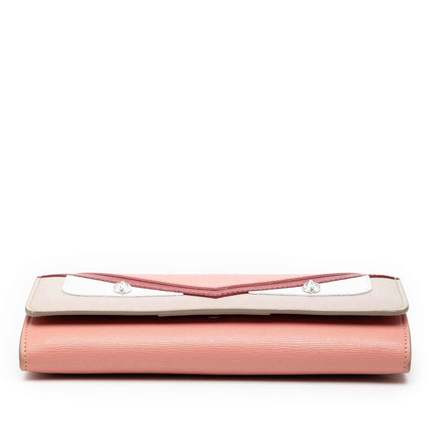 Fendi Leather Monster Wallet With Chain