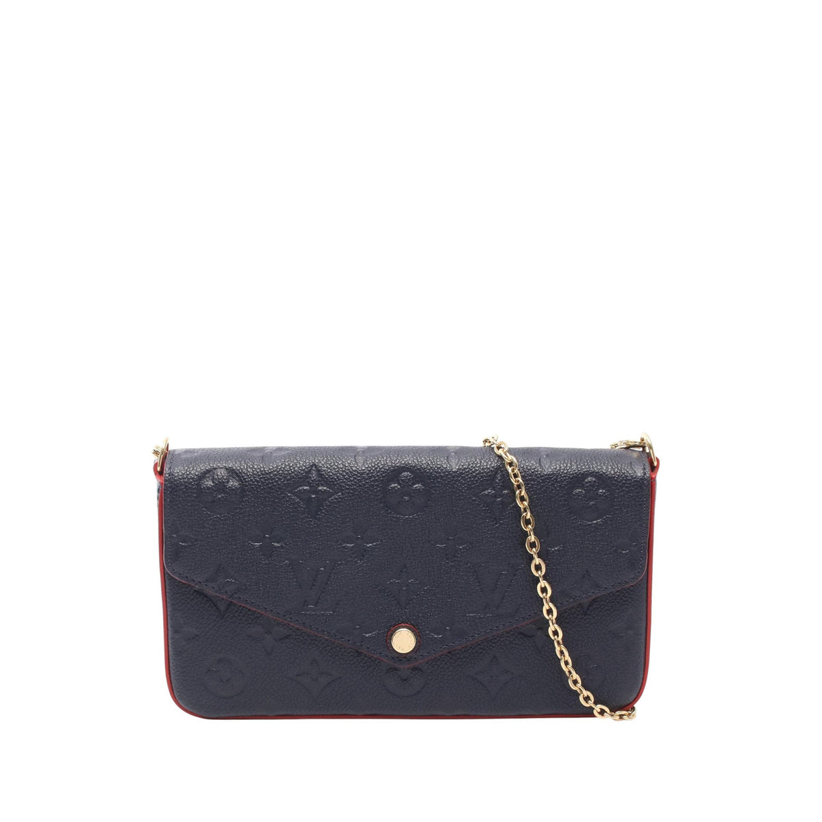 Louis Vuitton Monogram Empreinte Pochette Felicie — Blue