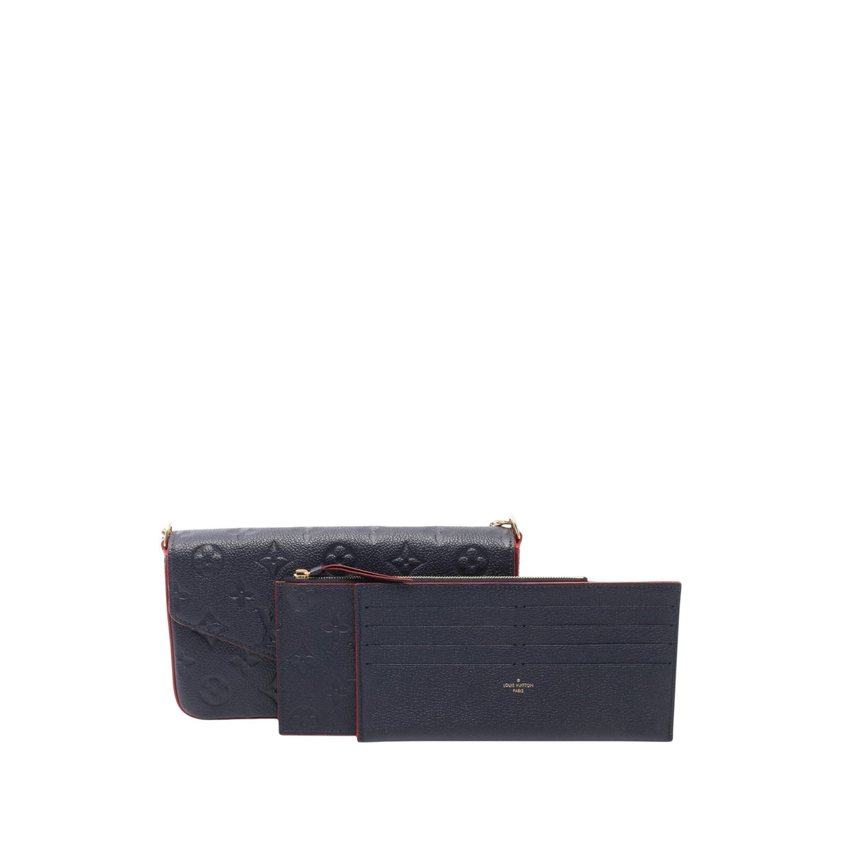 Louis Vuitton Monogram Empreinte Pochette Felicie — Blue