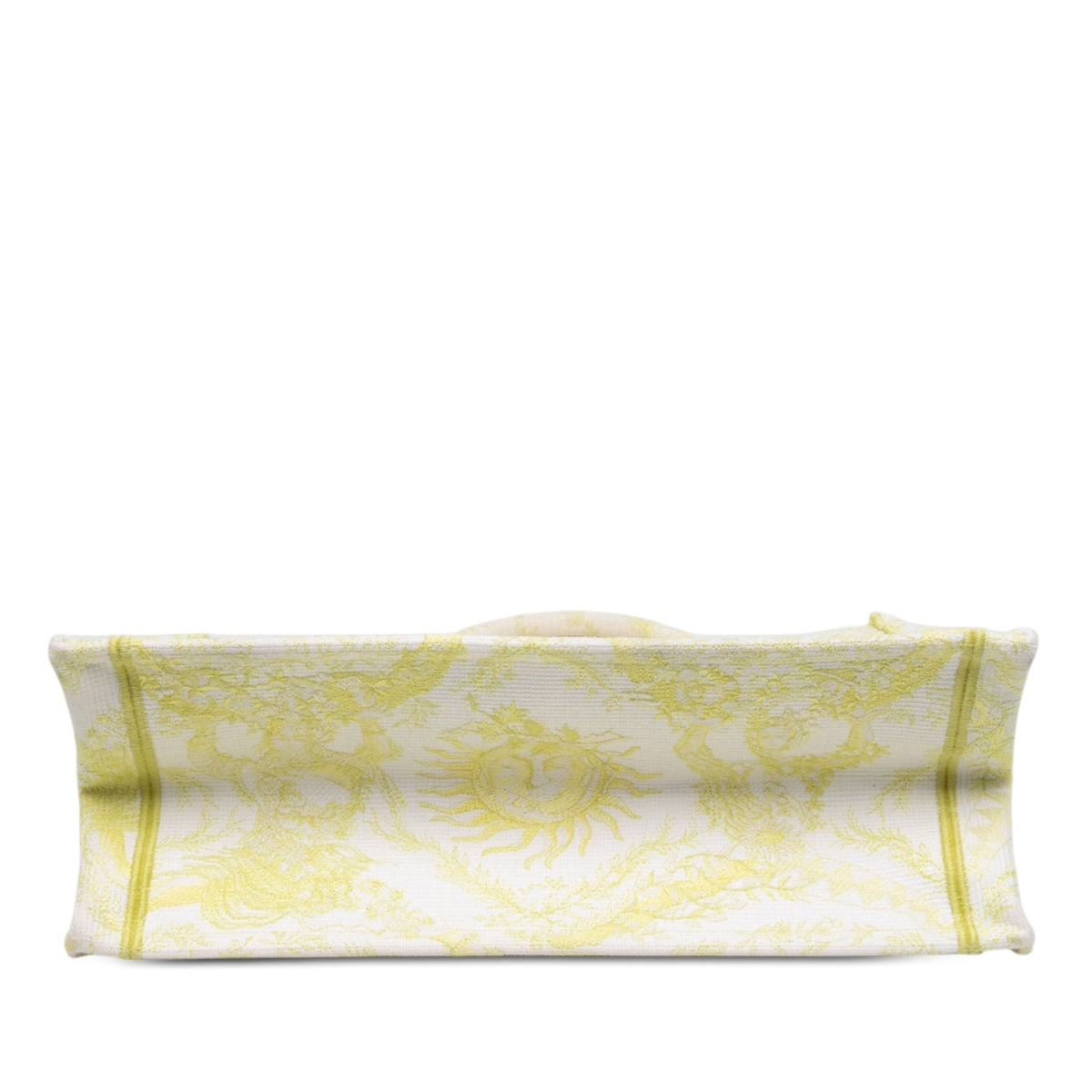 Dior Medium Embroidered Canvas Toile de Jouy Soleil Lady D Lite — White