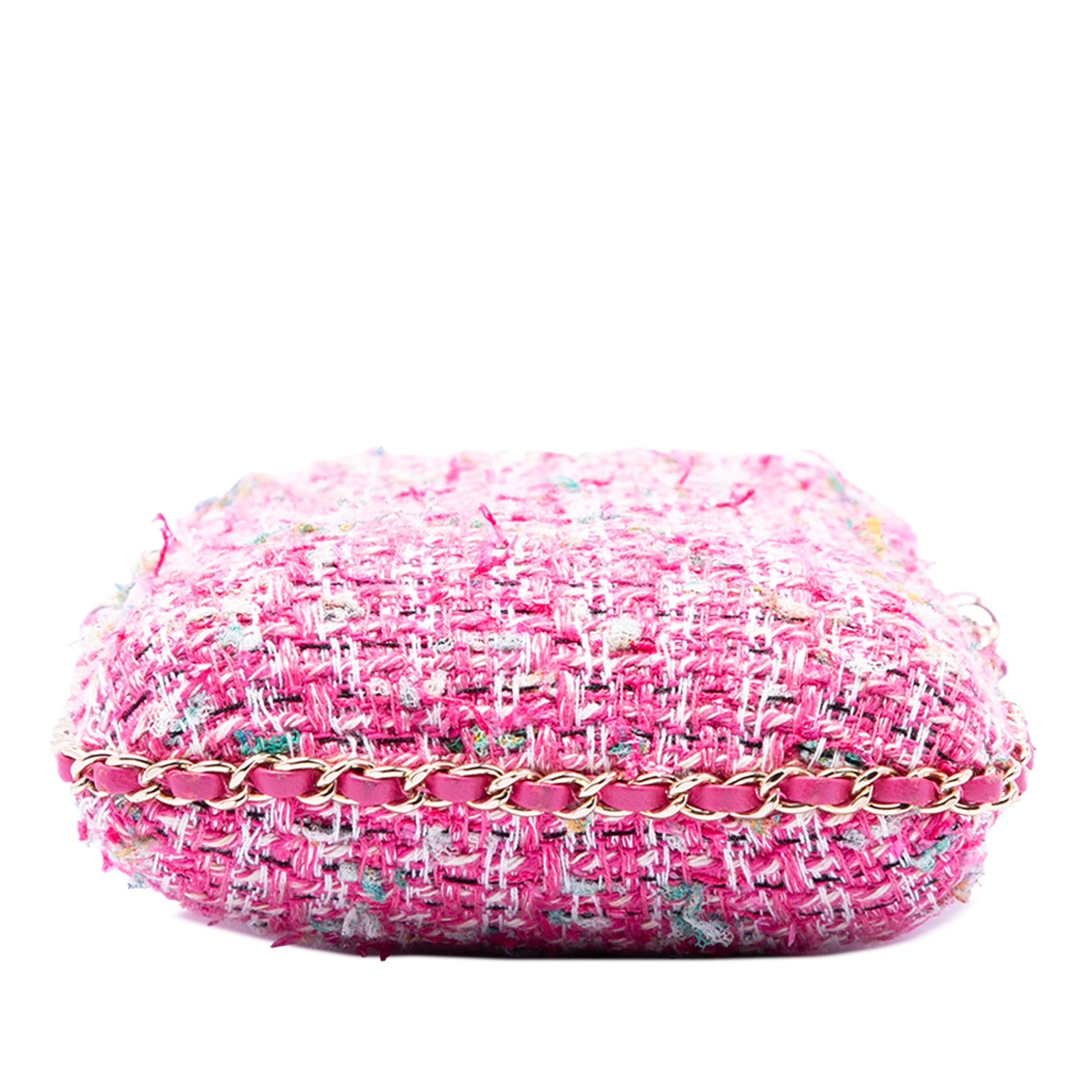 Chanel Tweed Chain Around Phone Holder