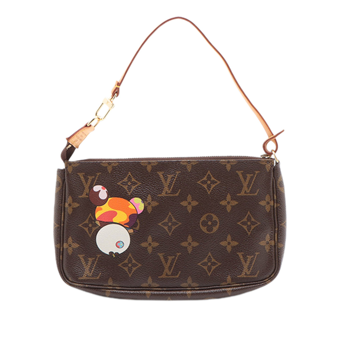 Louis Vuitton Takashi Murakami Monogram Panda Pochette Accessoires — Brown