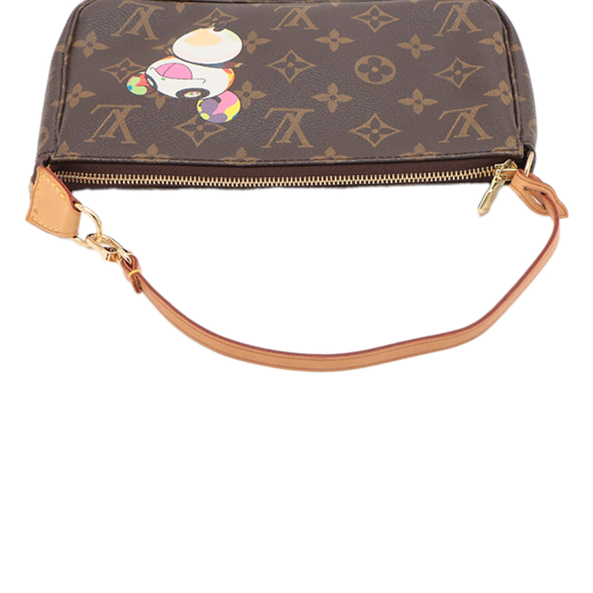 Louis Vuitton Takashi Murakami Monogram Panda Pochette Accessoires — Brown