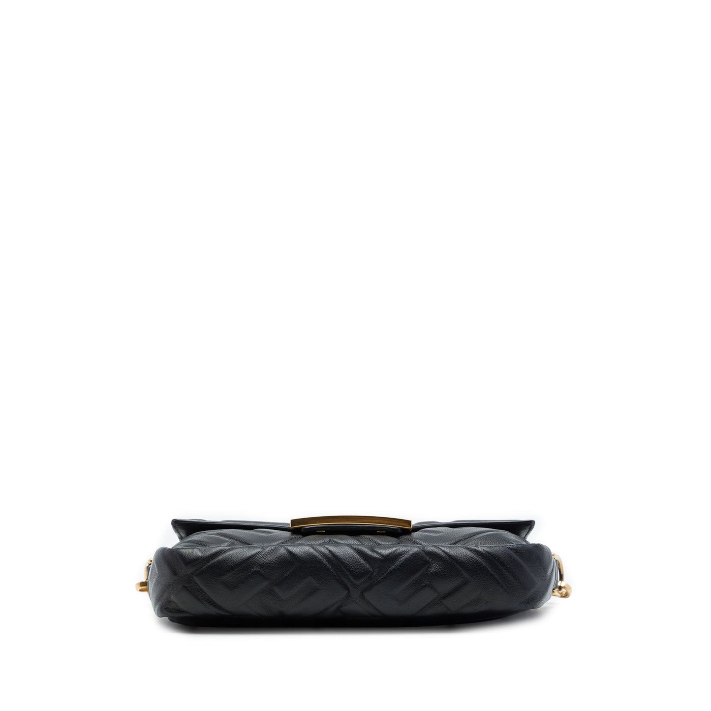 Fendi Mini Zucca Embossed Leather Baguette Satchel