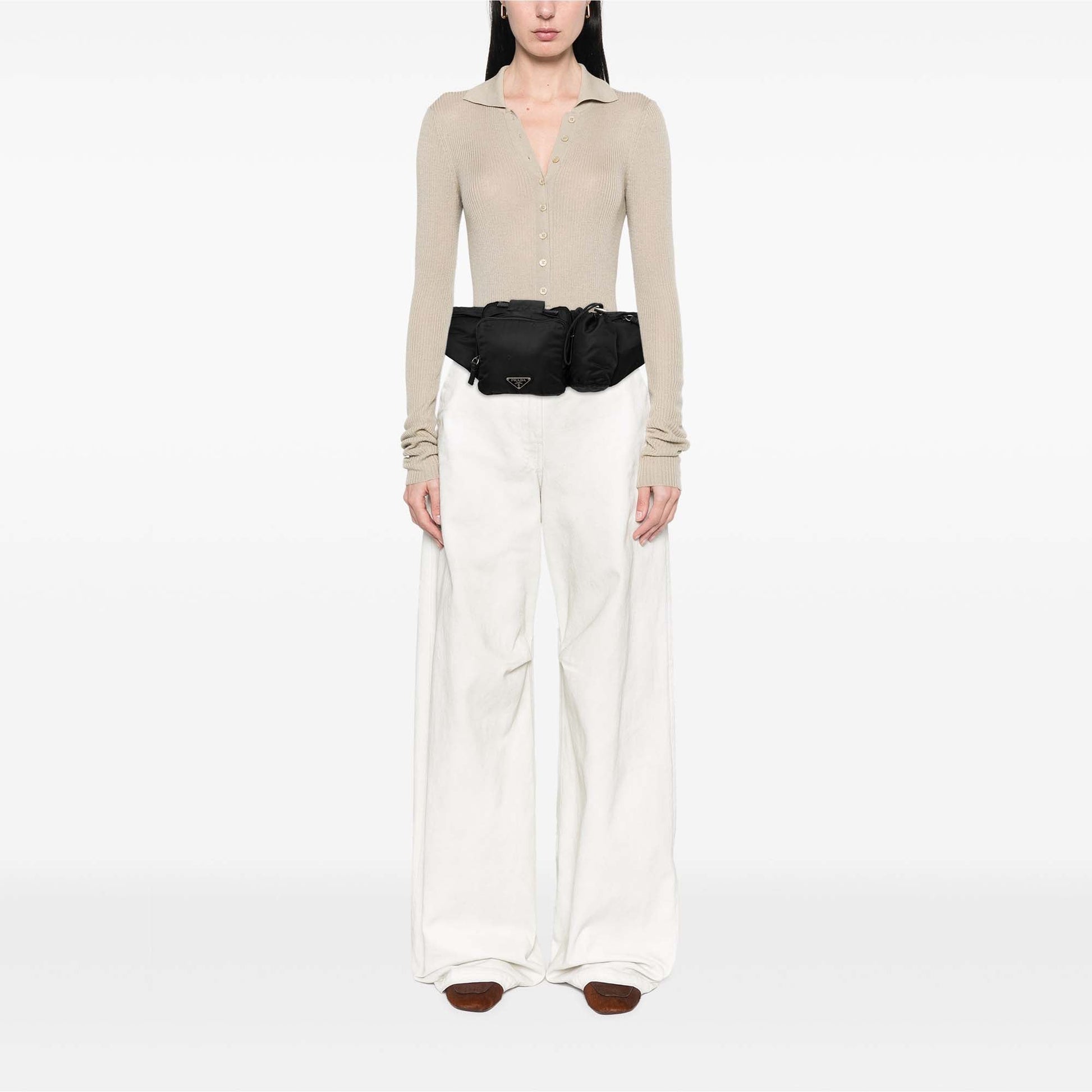 Prada Tessuto Multi Pocket Belt Bag