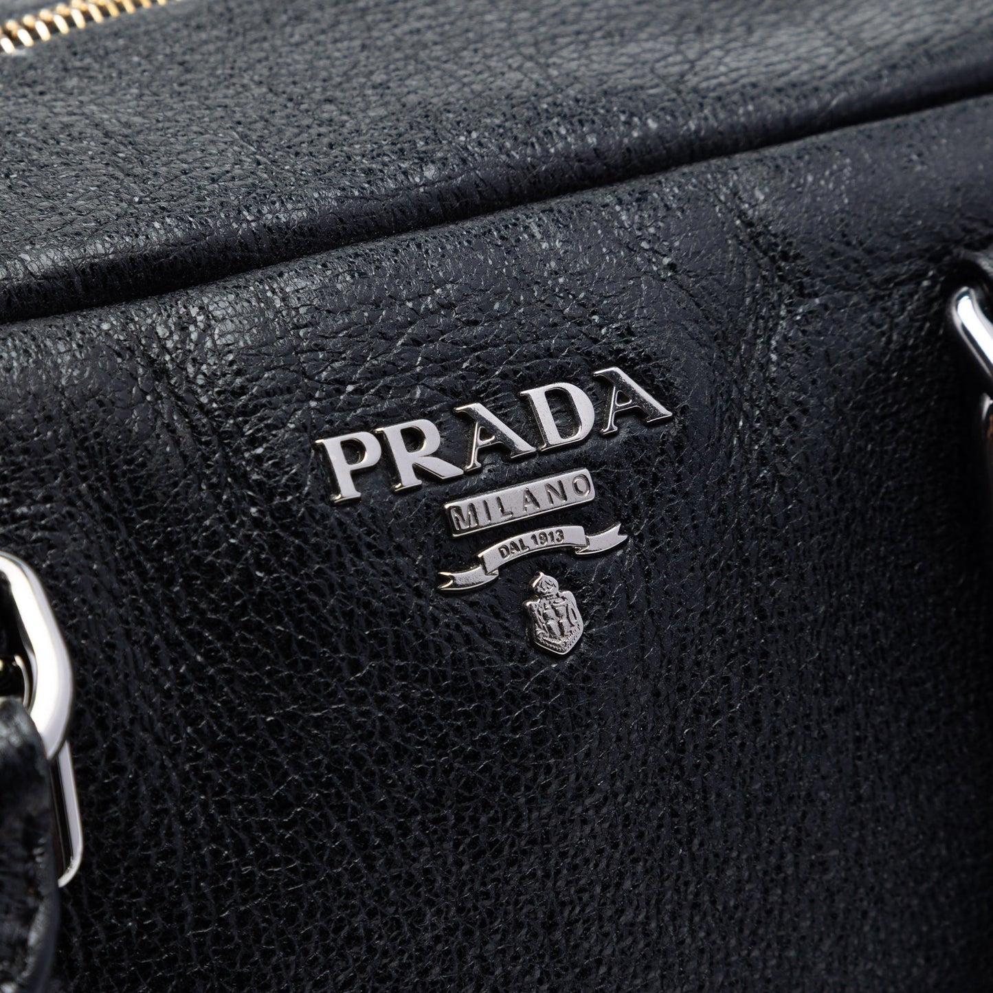 Prada Cervo Lux Bauletto Handbag