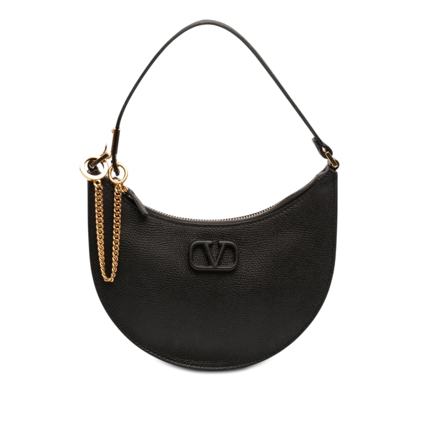 Valentino Mini Grainy Calfskin VLogo Hobo