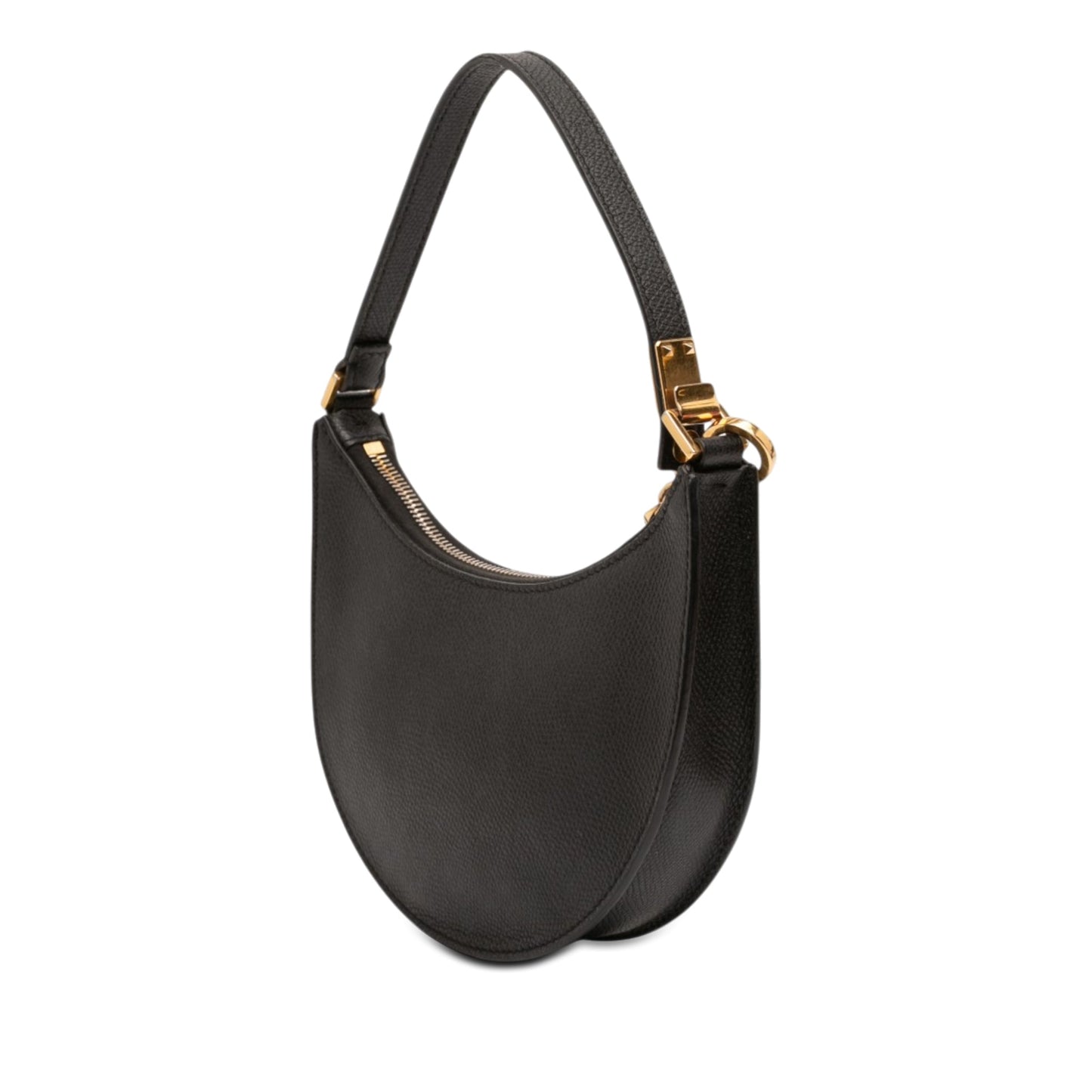 Valentino Mini Grainy Calfskin VLogo Hobo
