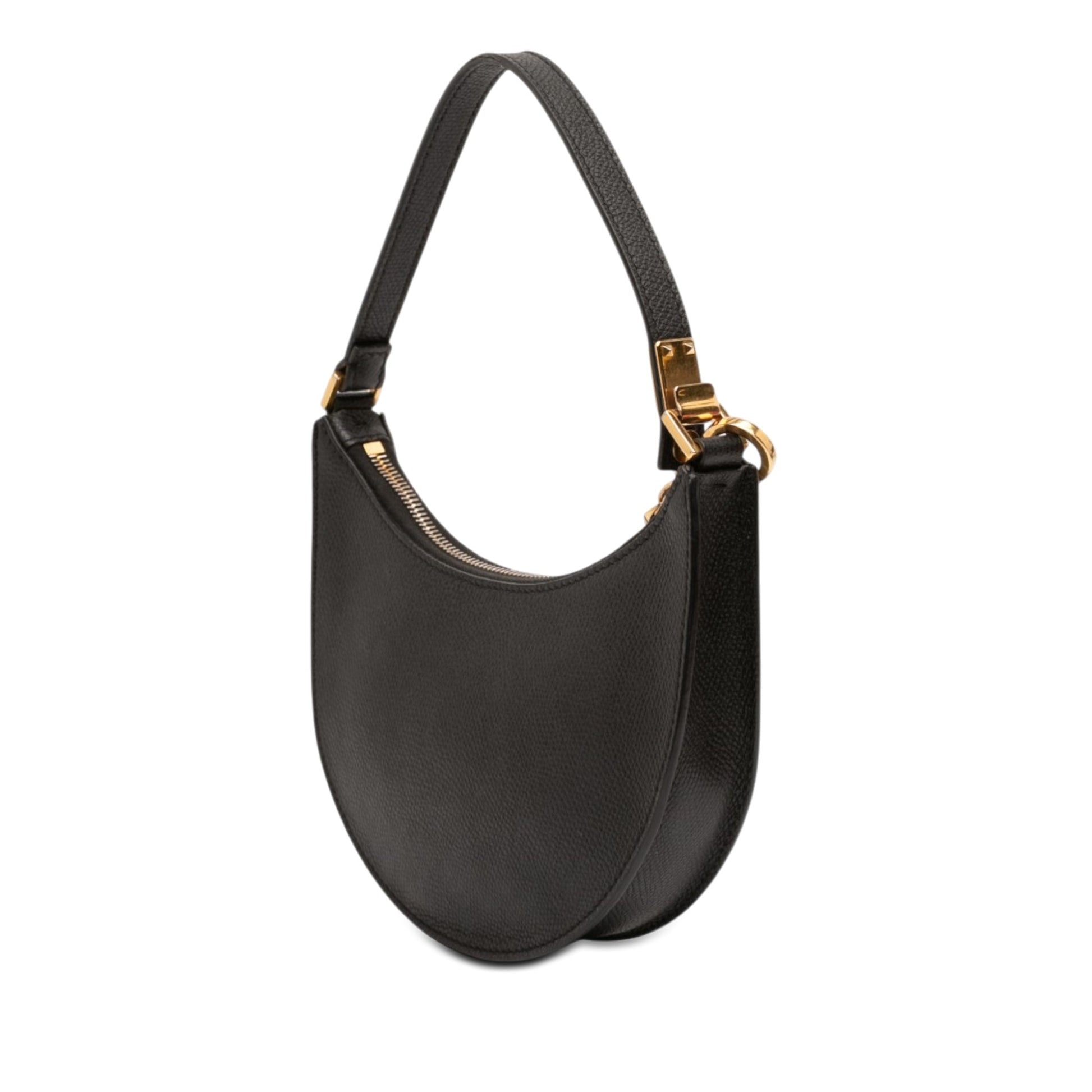 Valentino Mini Grainy Calfskin VLogo Hobo