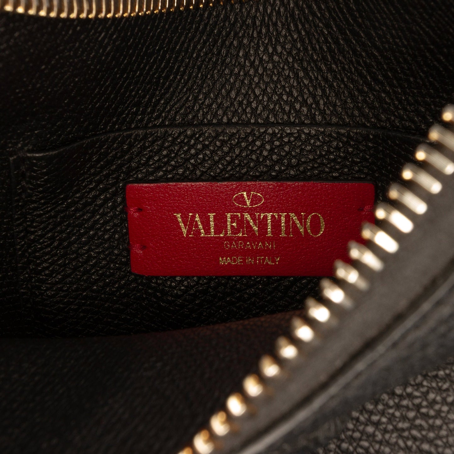 Valentino Mini Grainy Calfskin VLogo Hobo