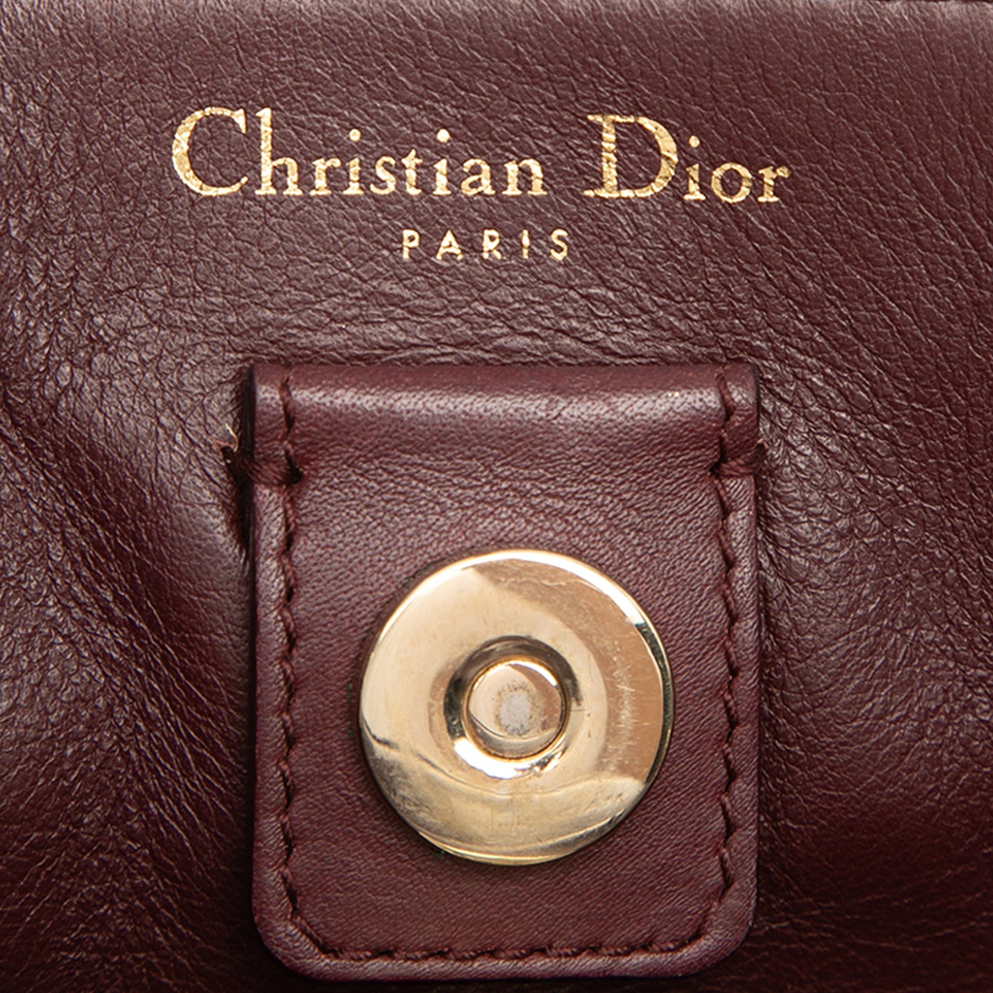 Dior Medium Pebbled Calfskin Diorissimo Satchel