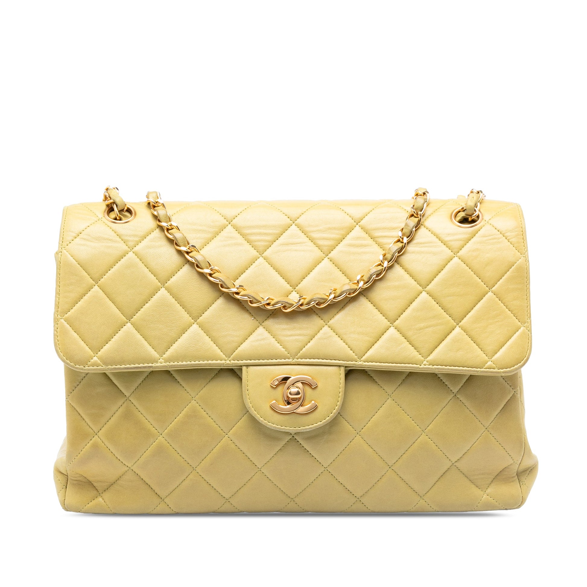 Chanel Jumbo Quilted Lambskin Double Sided Flap