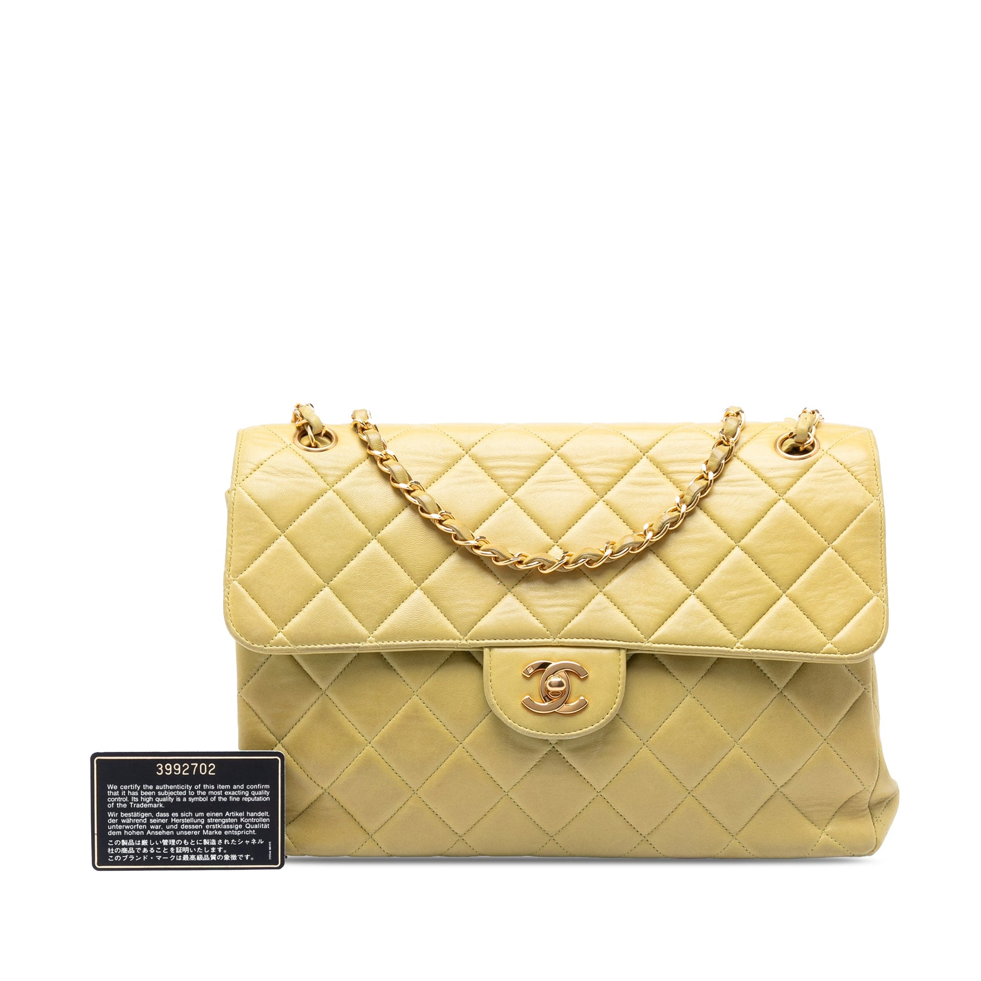 Chanel Jumbo Quilted Lambskin Double Sided Flap