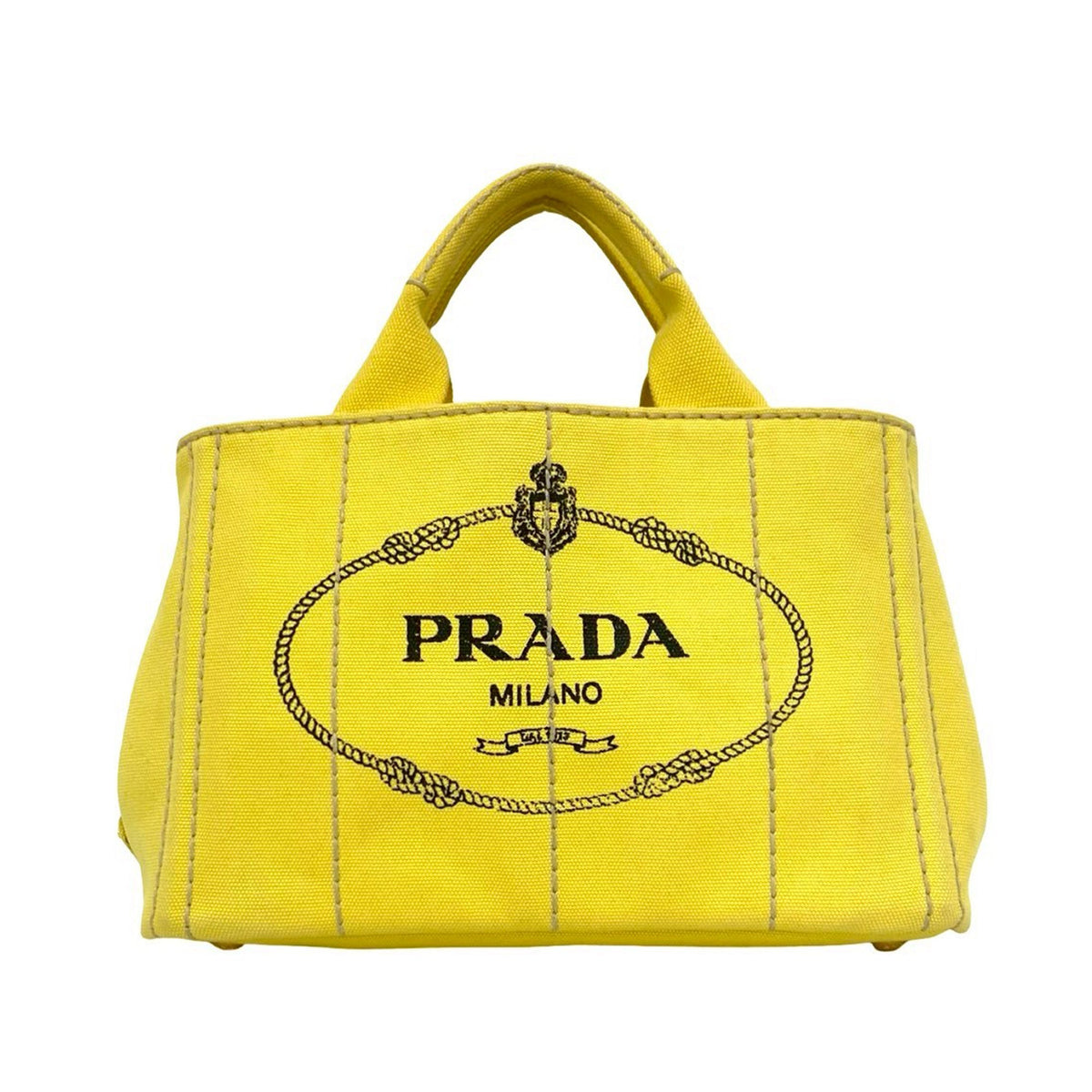 Prada Canvas Canapa Logo Tote