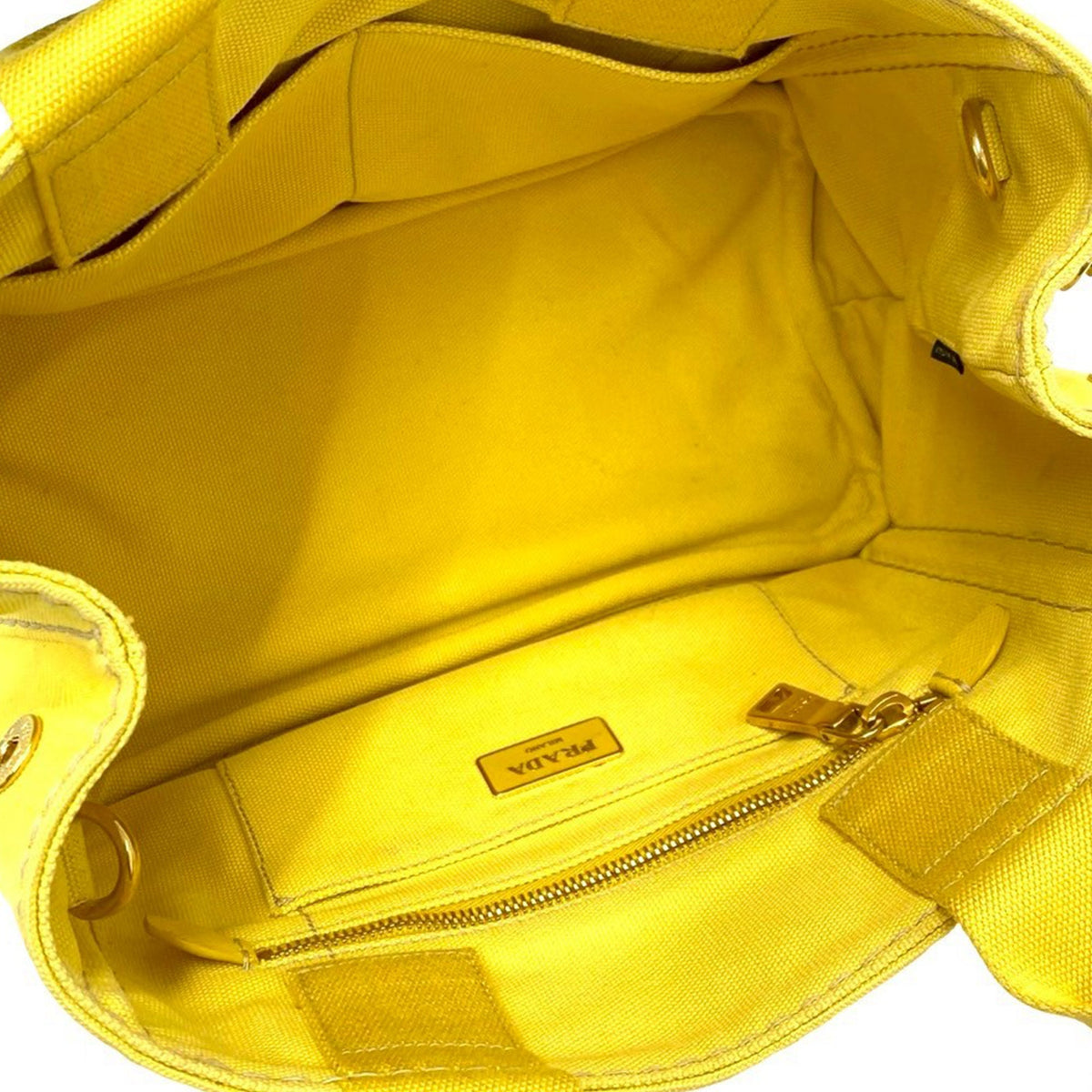 Prada Canvas Canapa Logo Tote