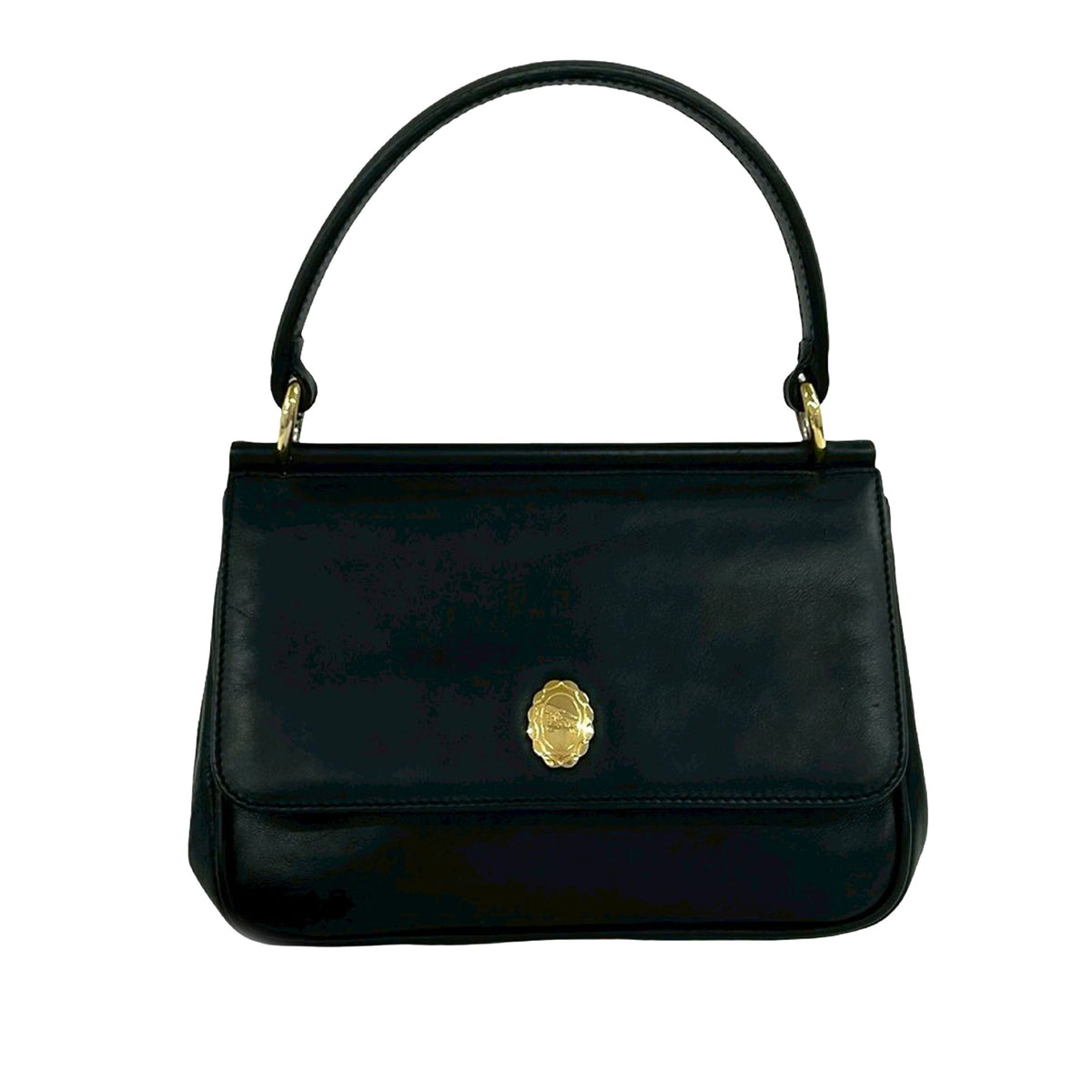 Burberry Leather Flap Satchel