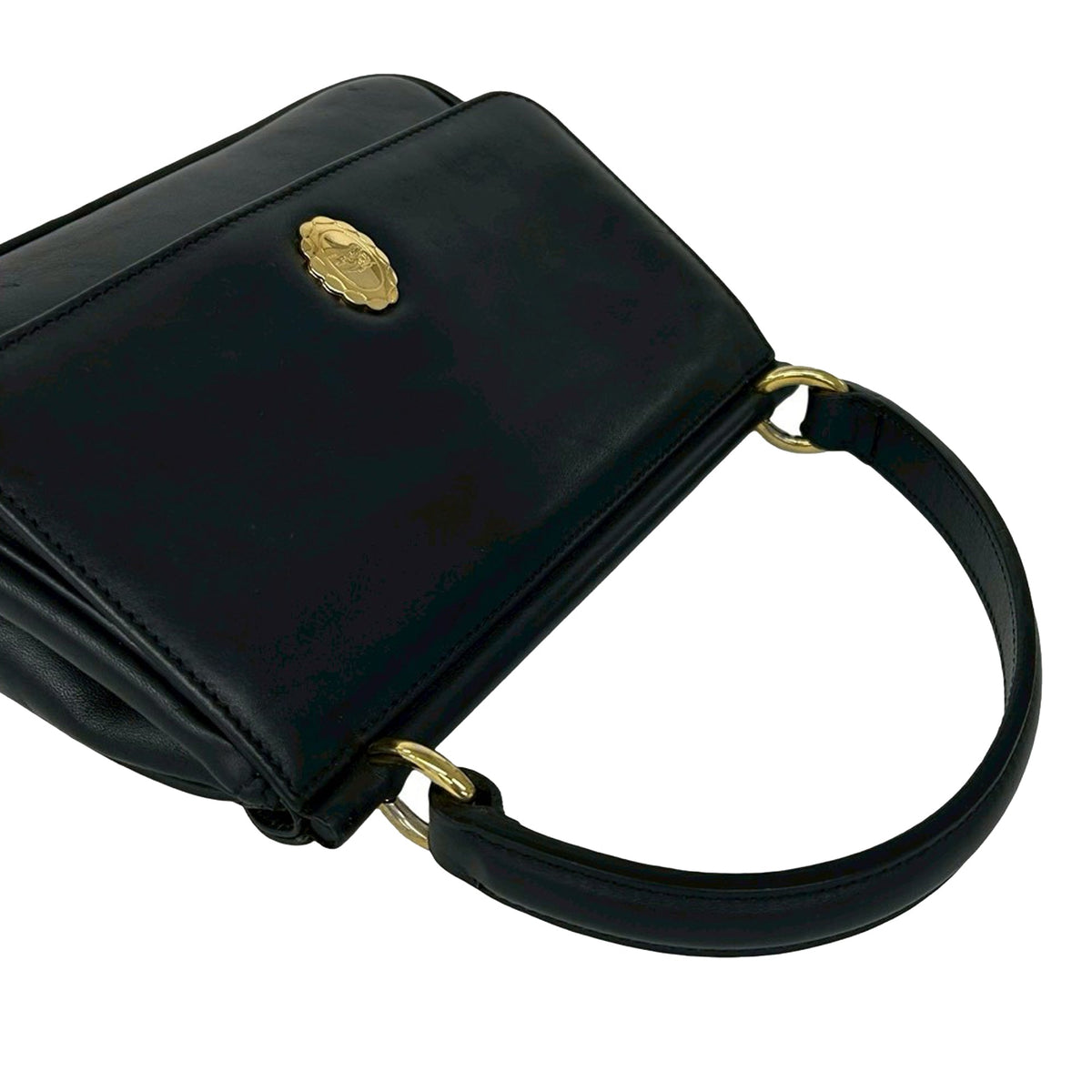 Burberry Leather Flap Satchel