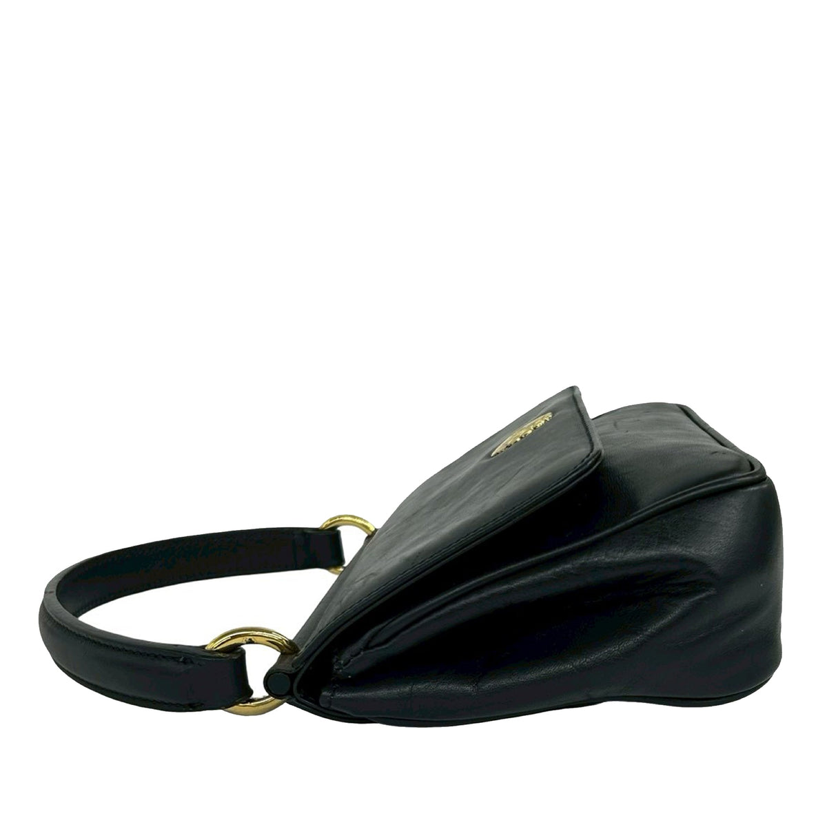 Burberry Leather Flap Satchel