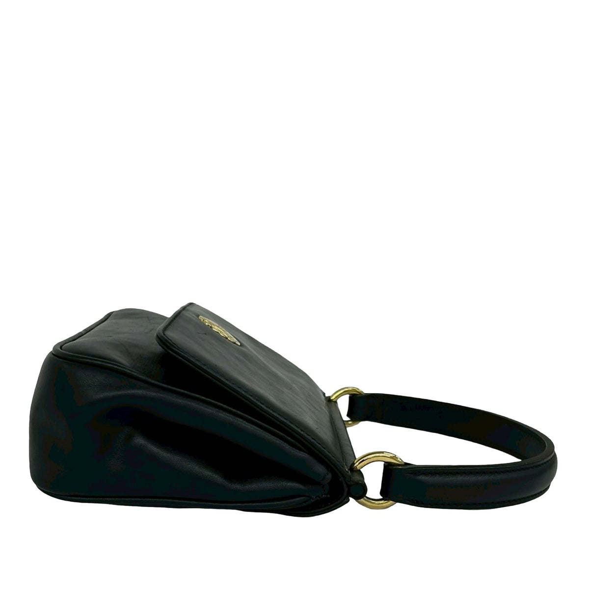 Burberry Leather Flap Satchel