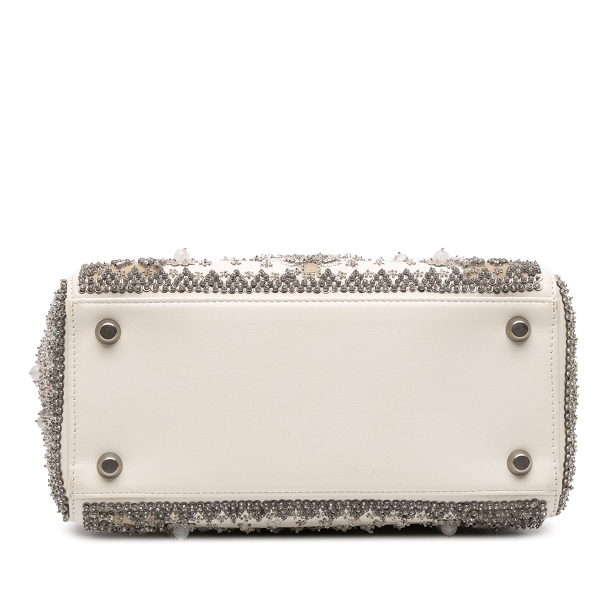 Dior Medium Lambskin Embroidered and Beaded Lady D Lite