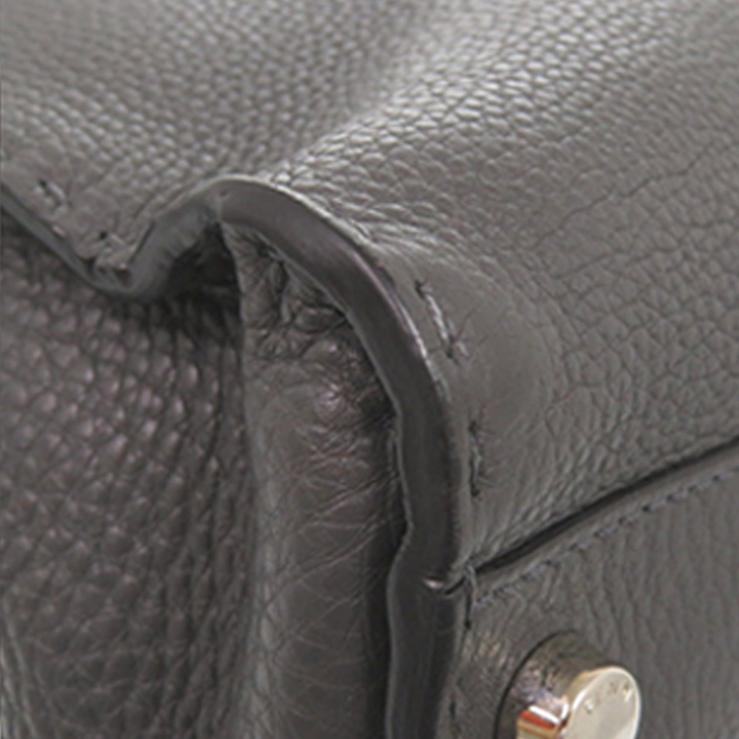 Fendi Large Leather Selleria Monster Eyes Peekaboo Iconic Essential Satchel