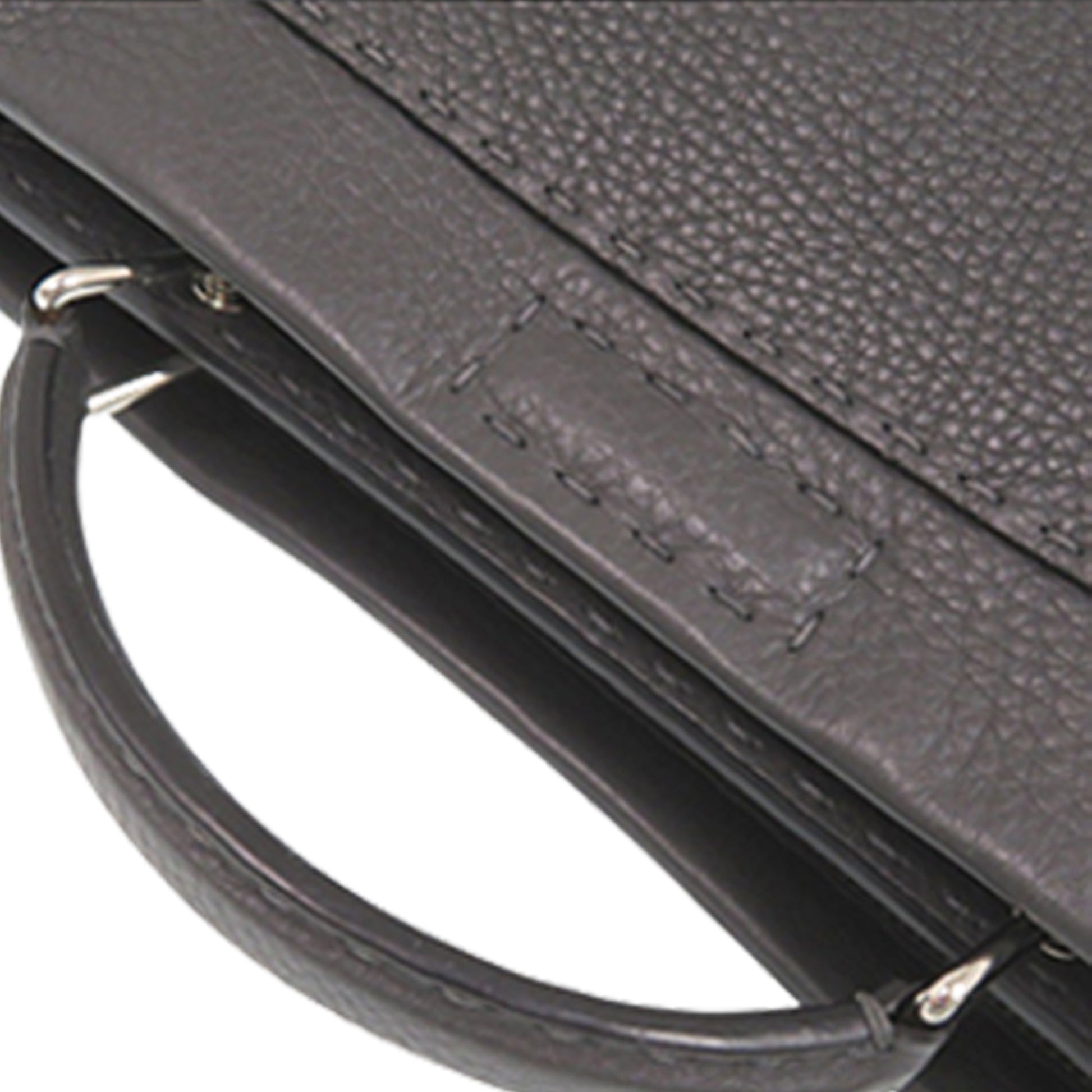 Fendi Large Leather Selleria Monster Eyes Peekaboo Iconic Essential Satchel