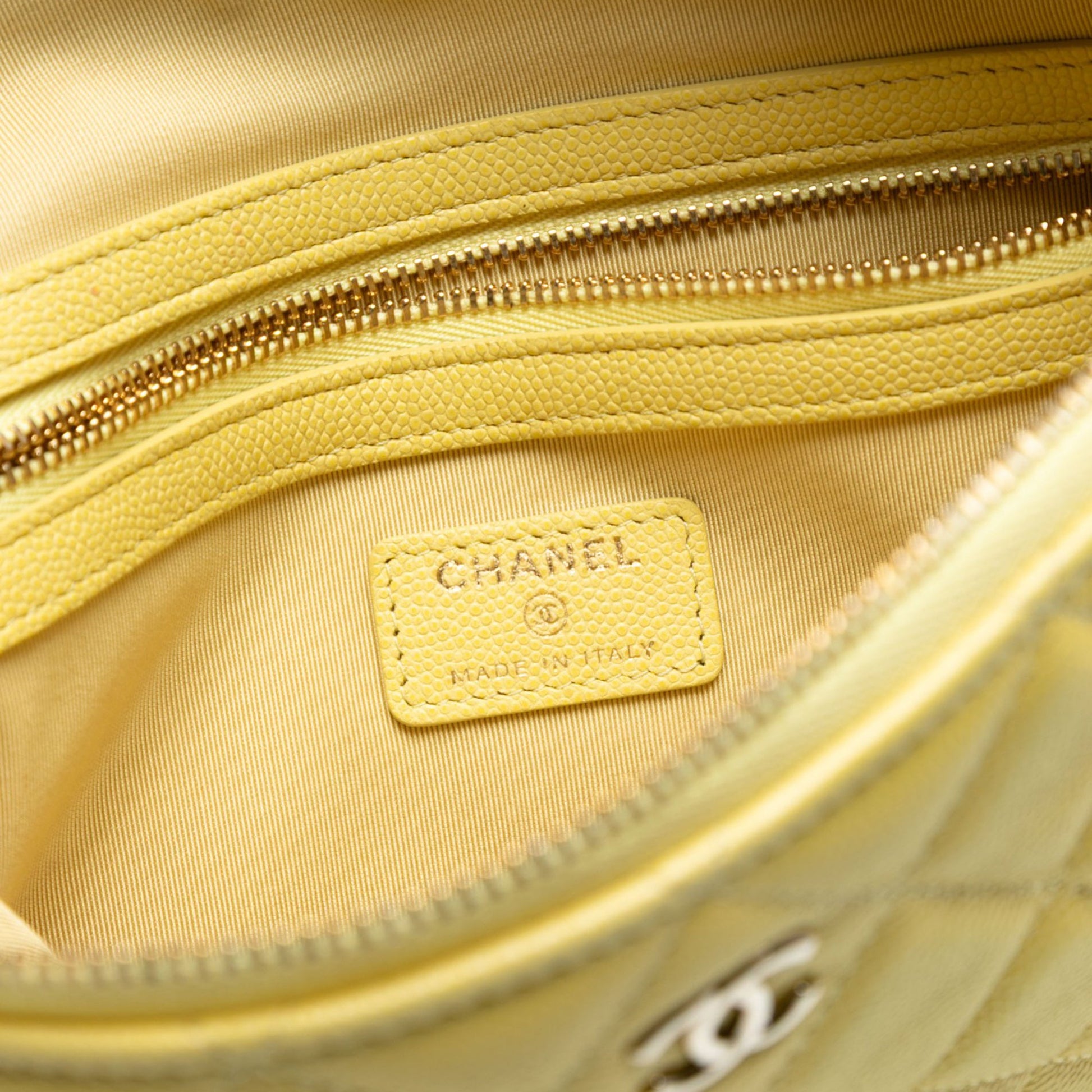 Chanel Medium Quilted Caviar O Case Clutch