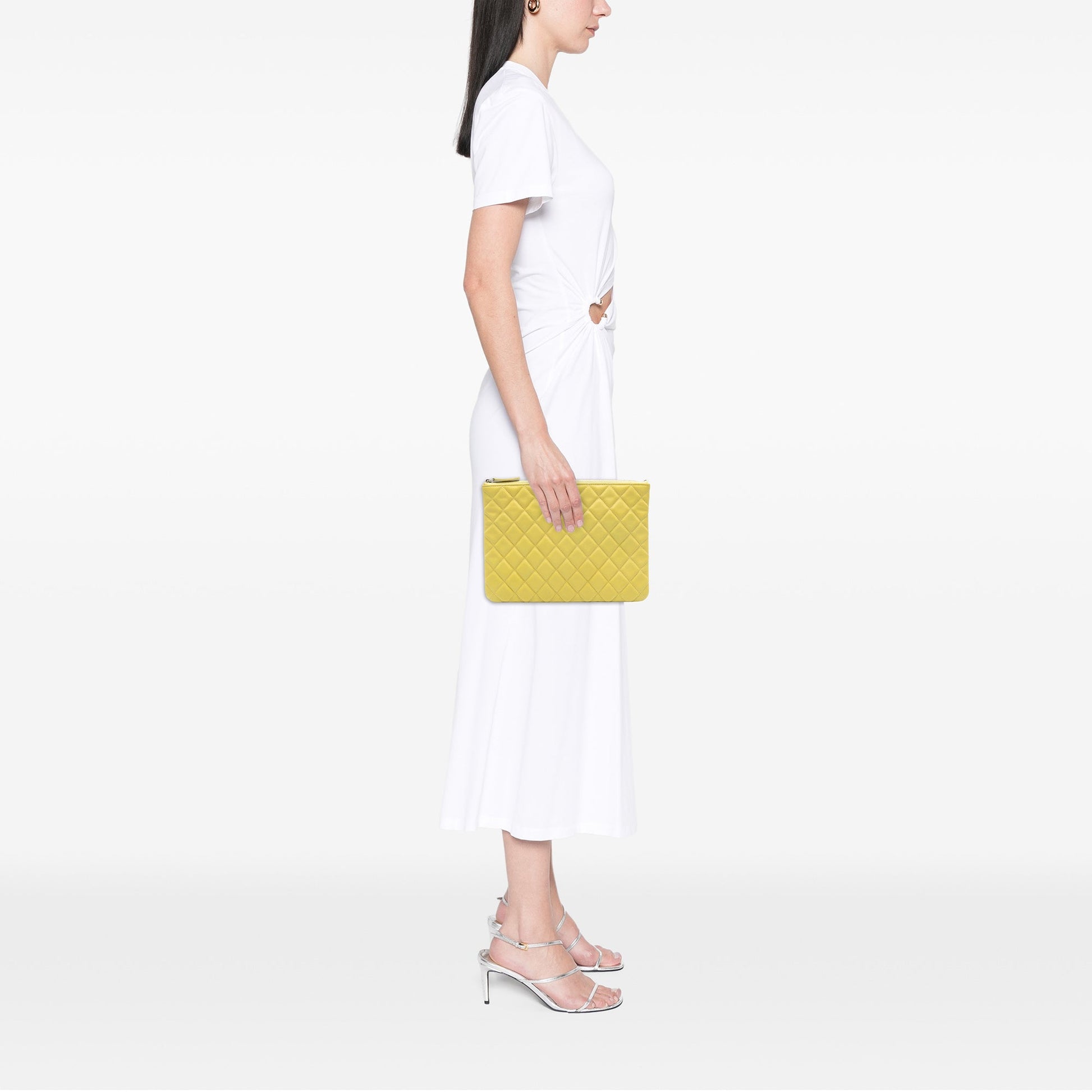 Chanel Medium Quilted Caviar O Case Clutch