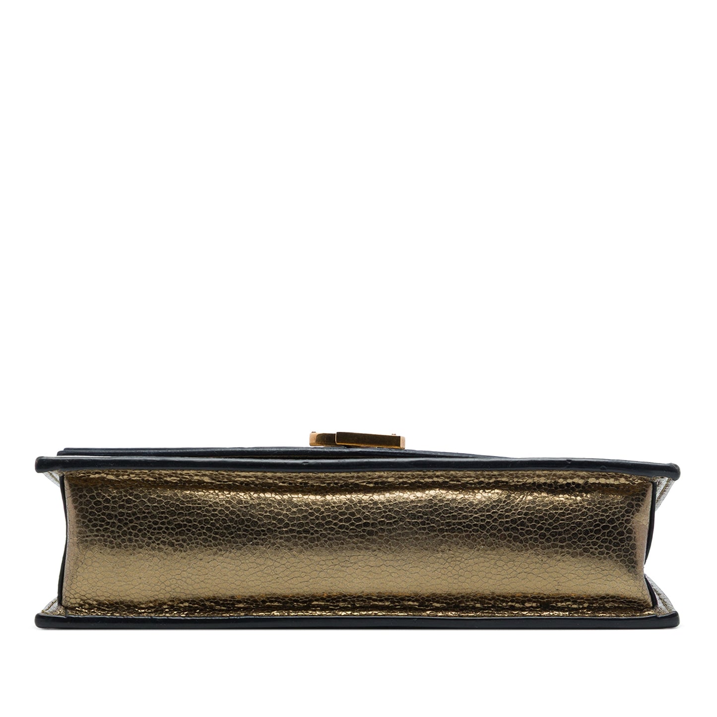 Saint Laurent Medium Metallic Leather Monogram Sulpice Crossbody