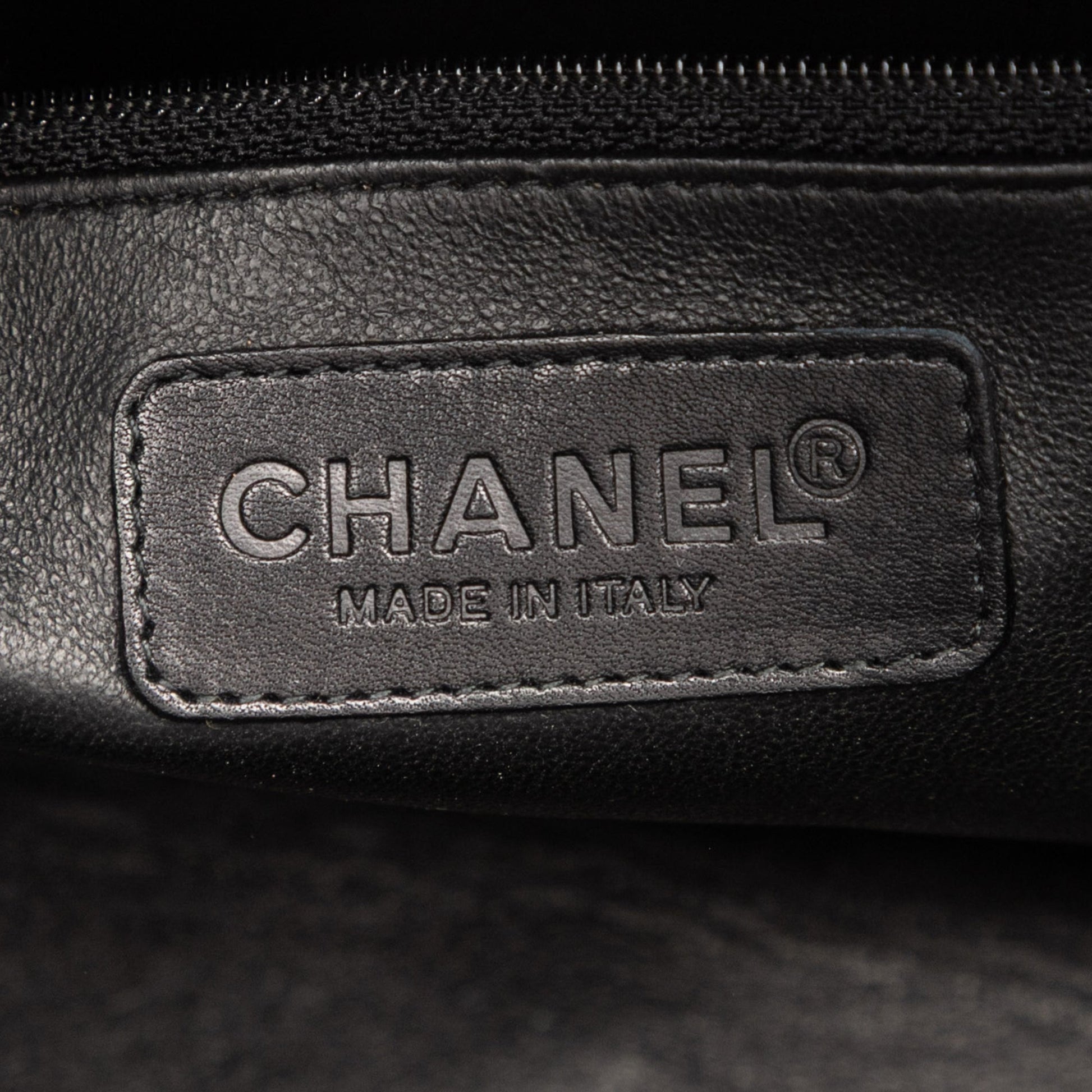 Chanel Quilted Calfskin Logo Bowler Bag