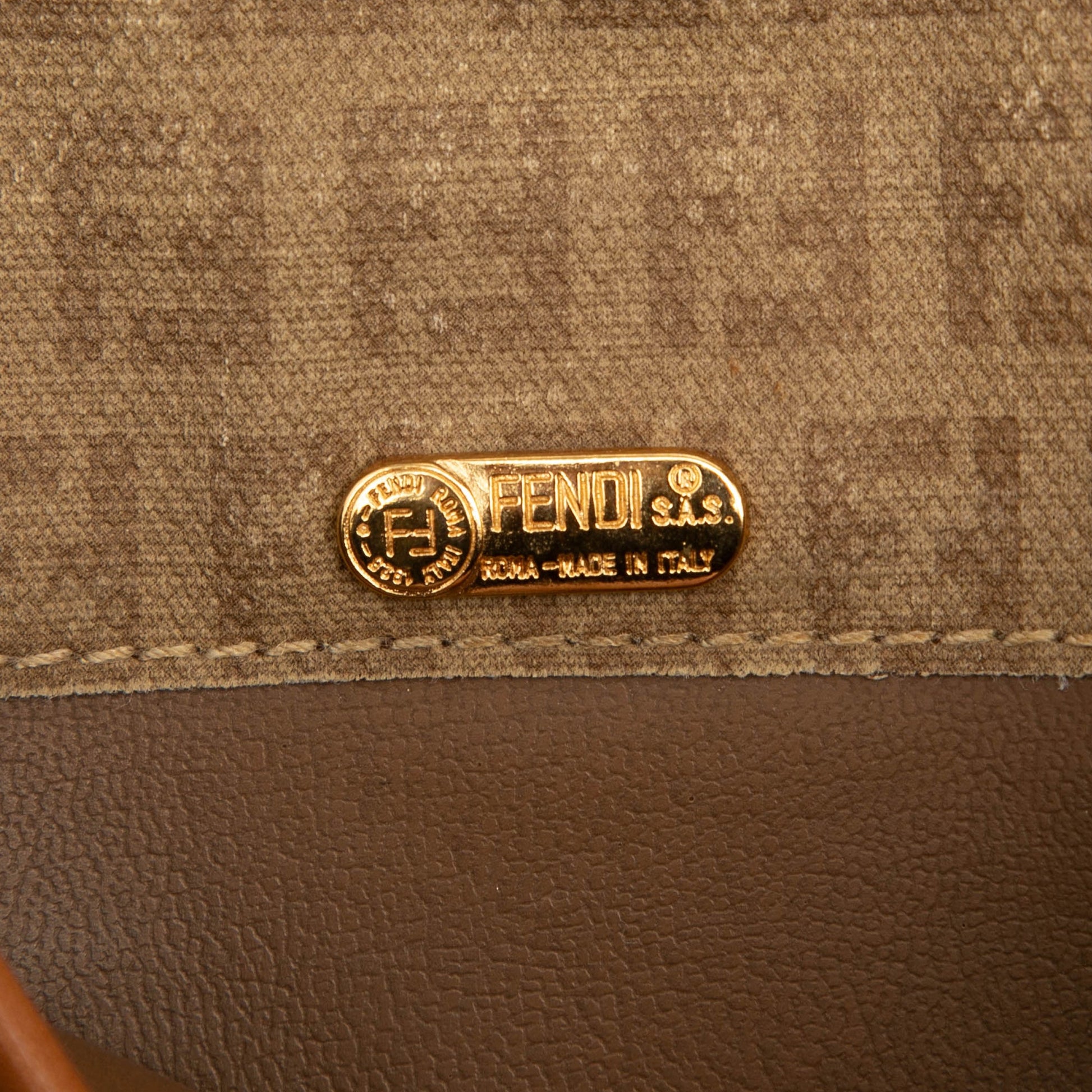 Fendi Mini Zucchino Canvas Crossbody