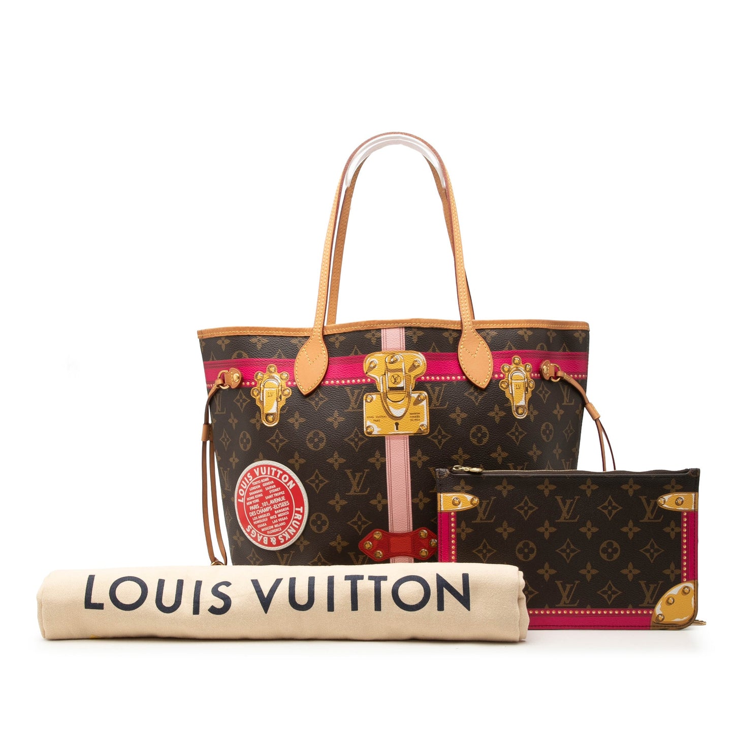 Louis Vuitton Monogram Summer Trunks Neverfull MM