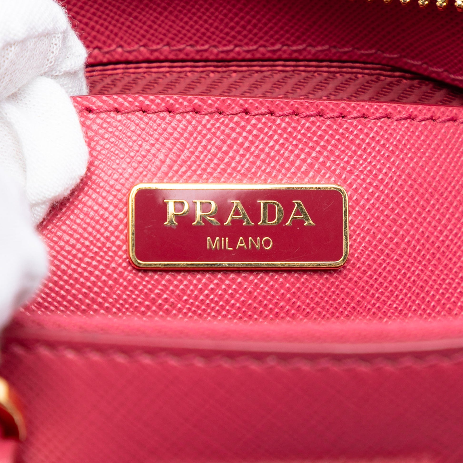Prada Mini Saffiano Lux Promenade Satchel