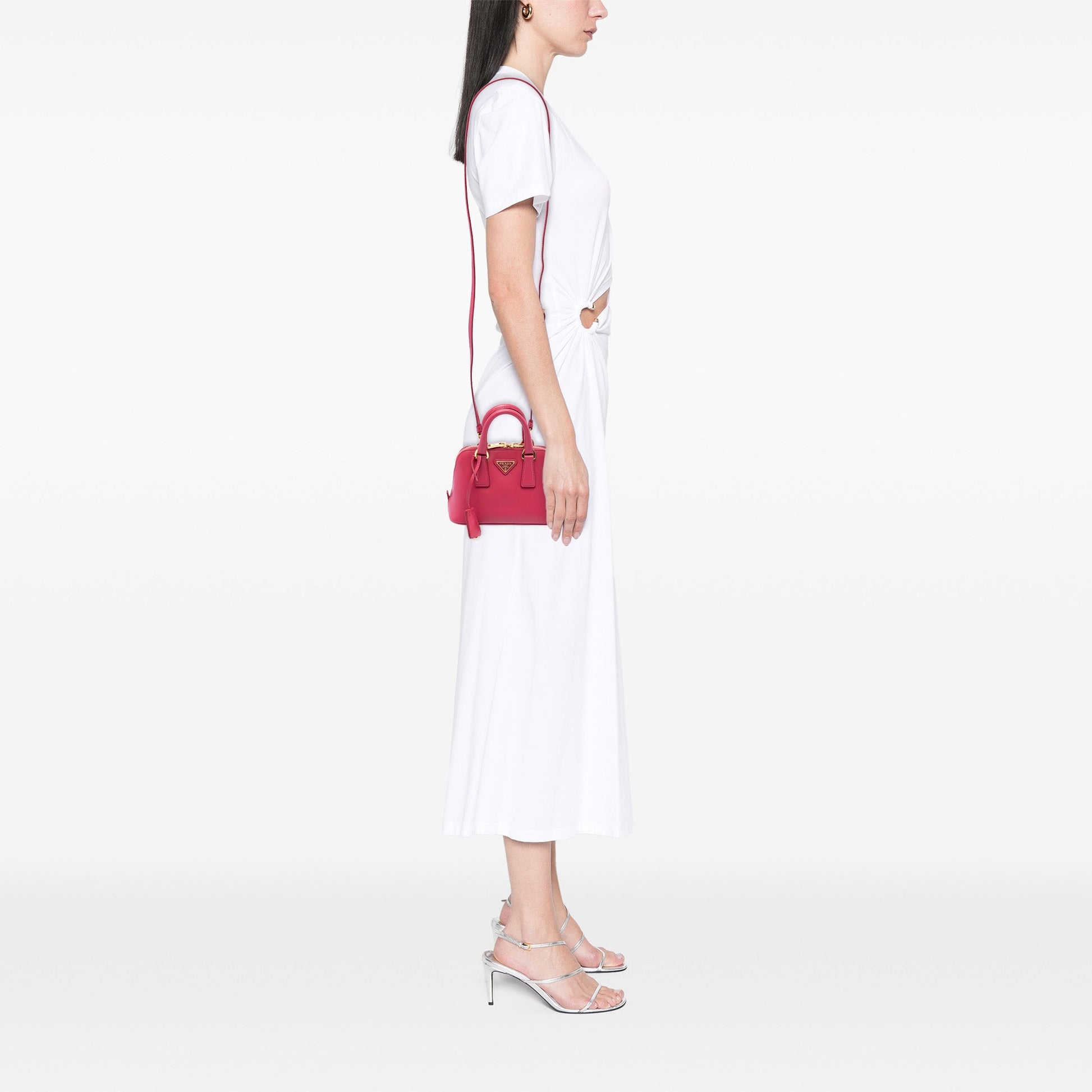Prada Mini Saffiano Lux Promenade Satchel
