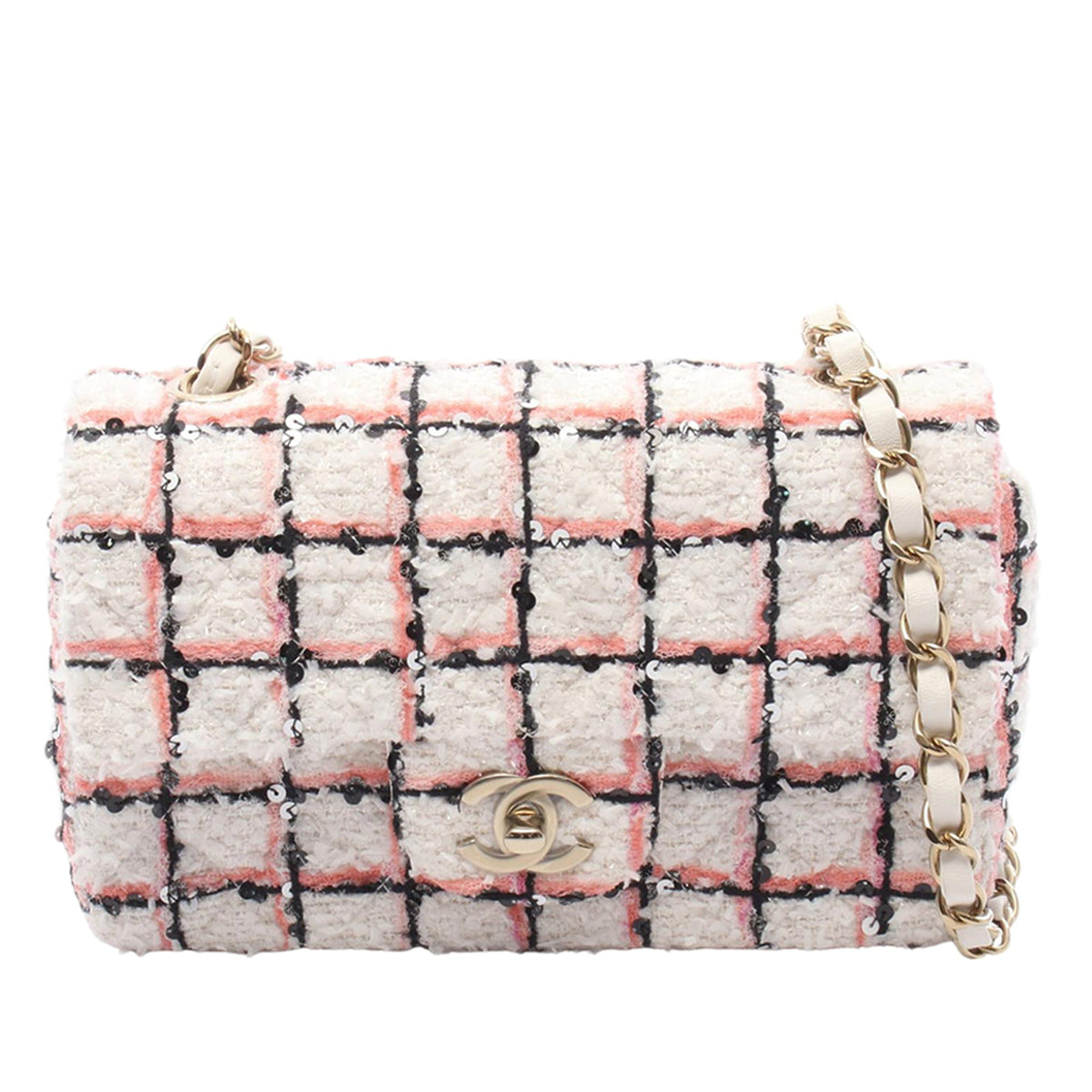 Chanel Mini Rectangular Classic Tweed Single Flap