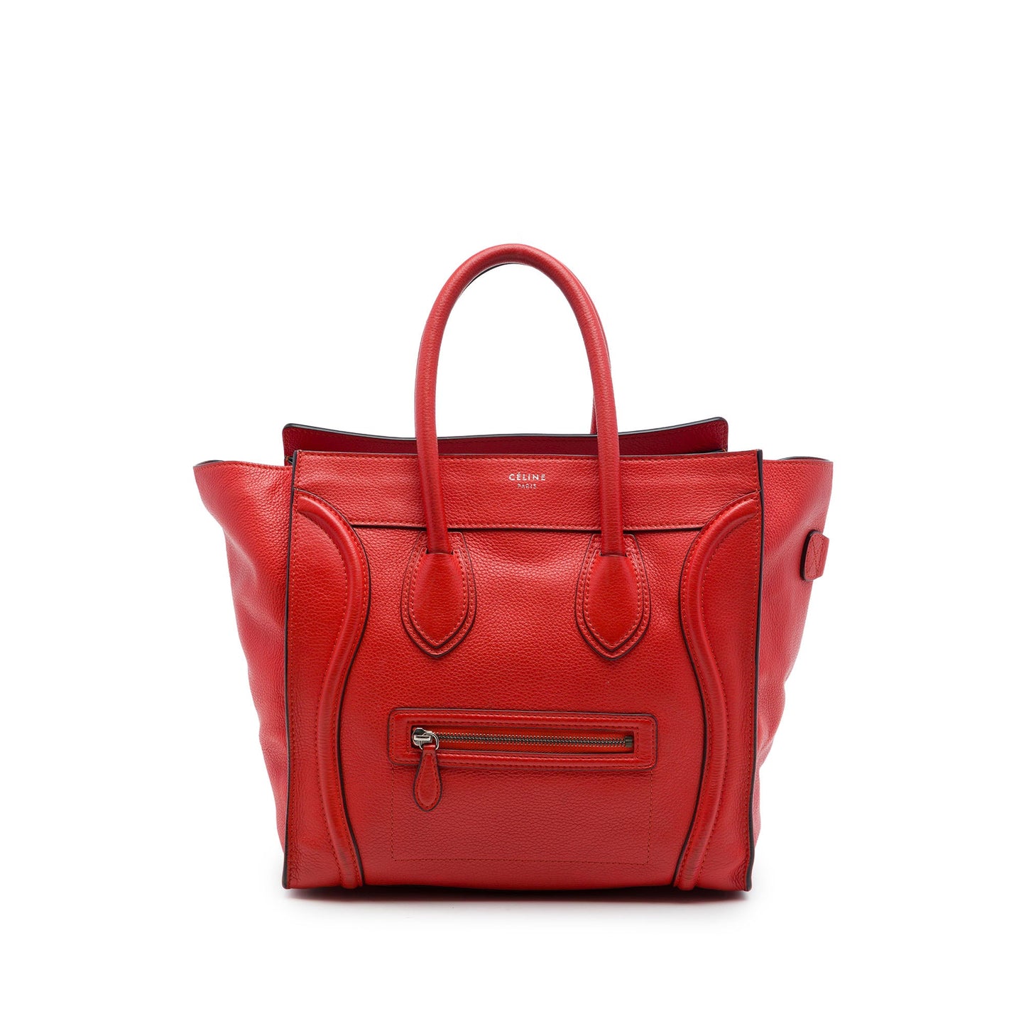 Celine Mini Grained Calfskin Luggage Tote