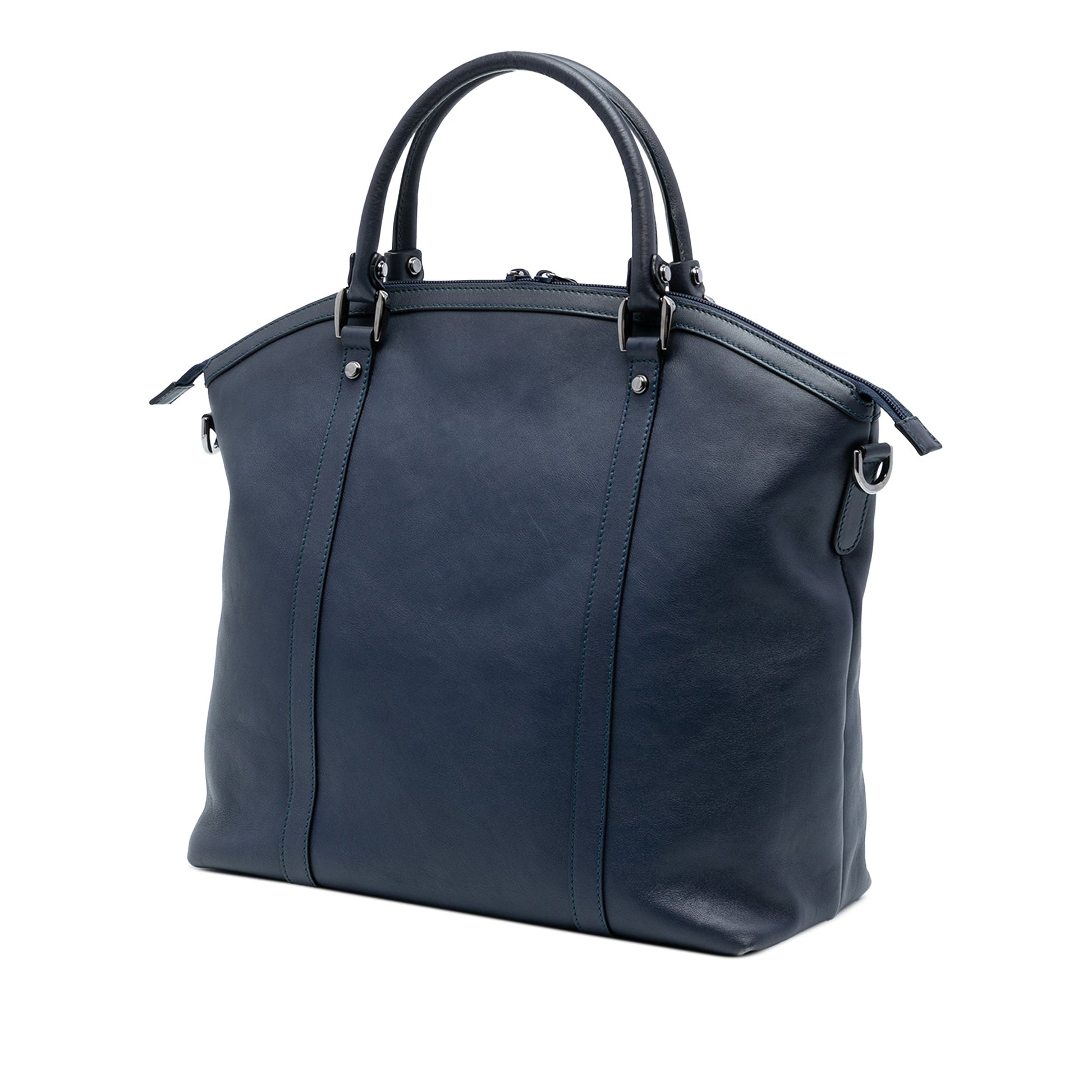 Gucci Large Leather Charm Dome Satchel