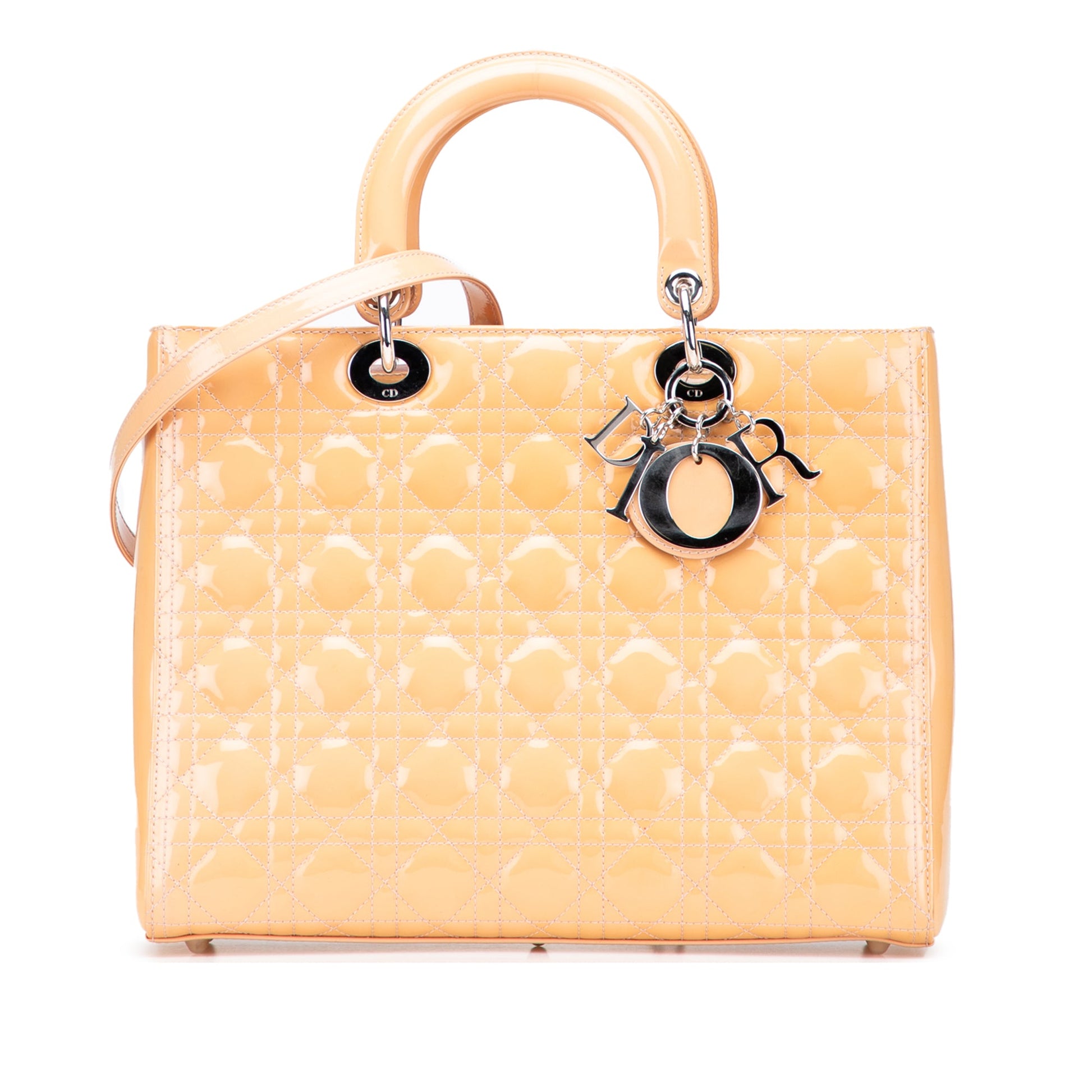 Dior Large Patent Cannage Lady Dior