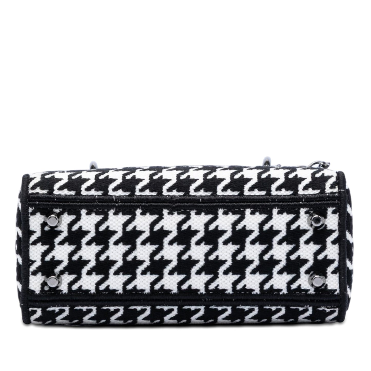 Dior Mini Embroidered Canvas Houndstooth Lady D Lite