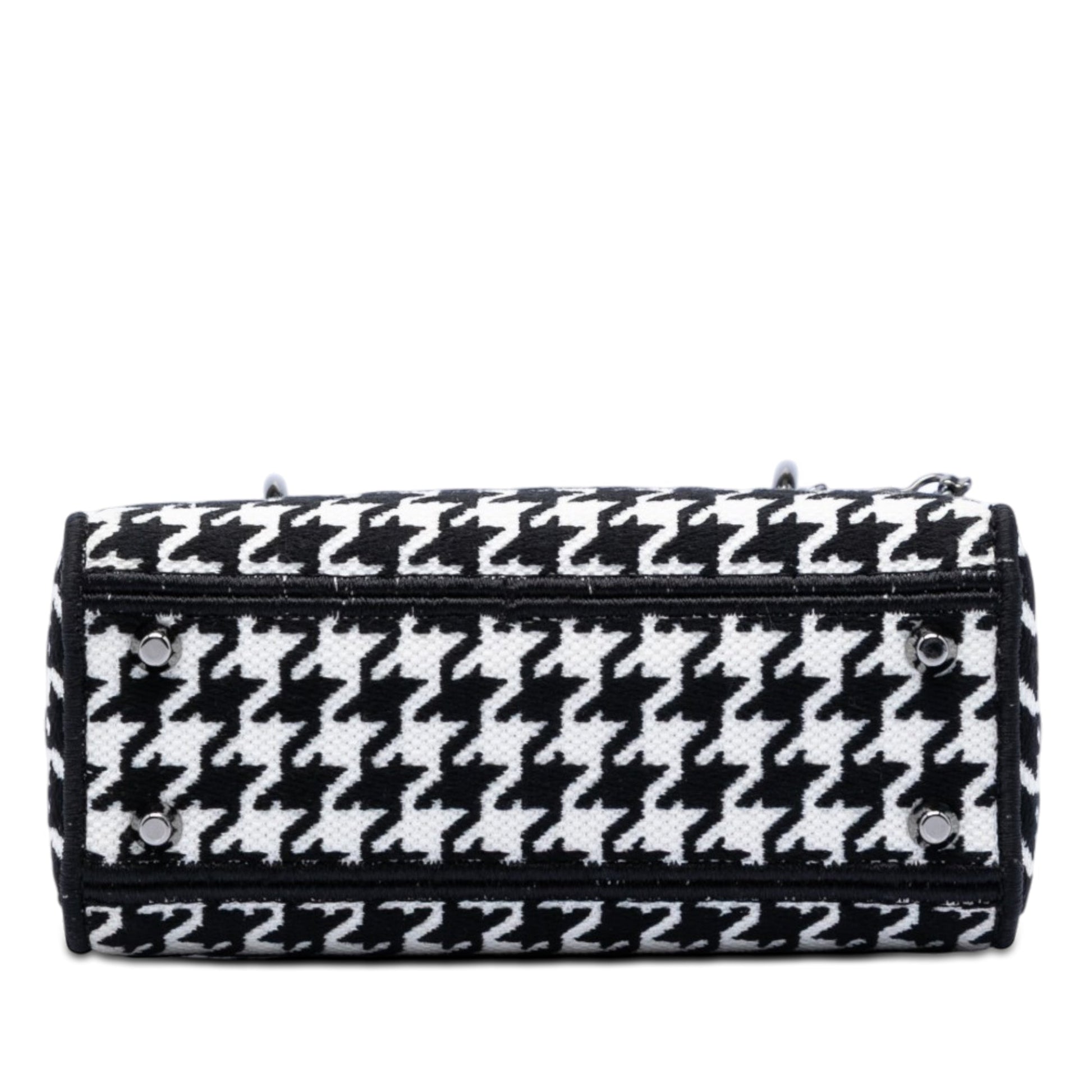 Dior Mini Embroidered Canvas Houndstooth Lady D Lite