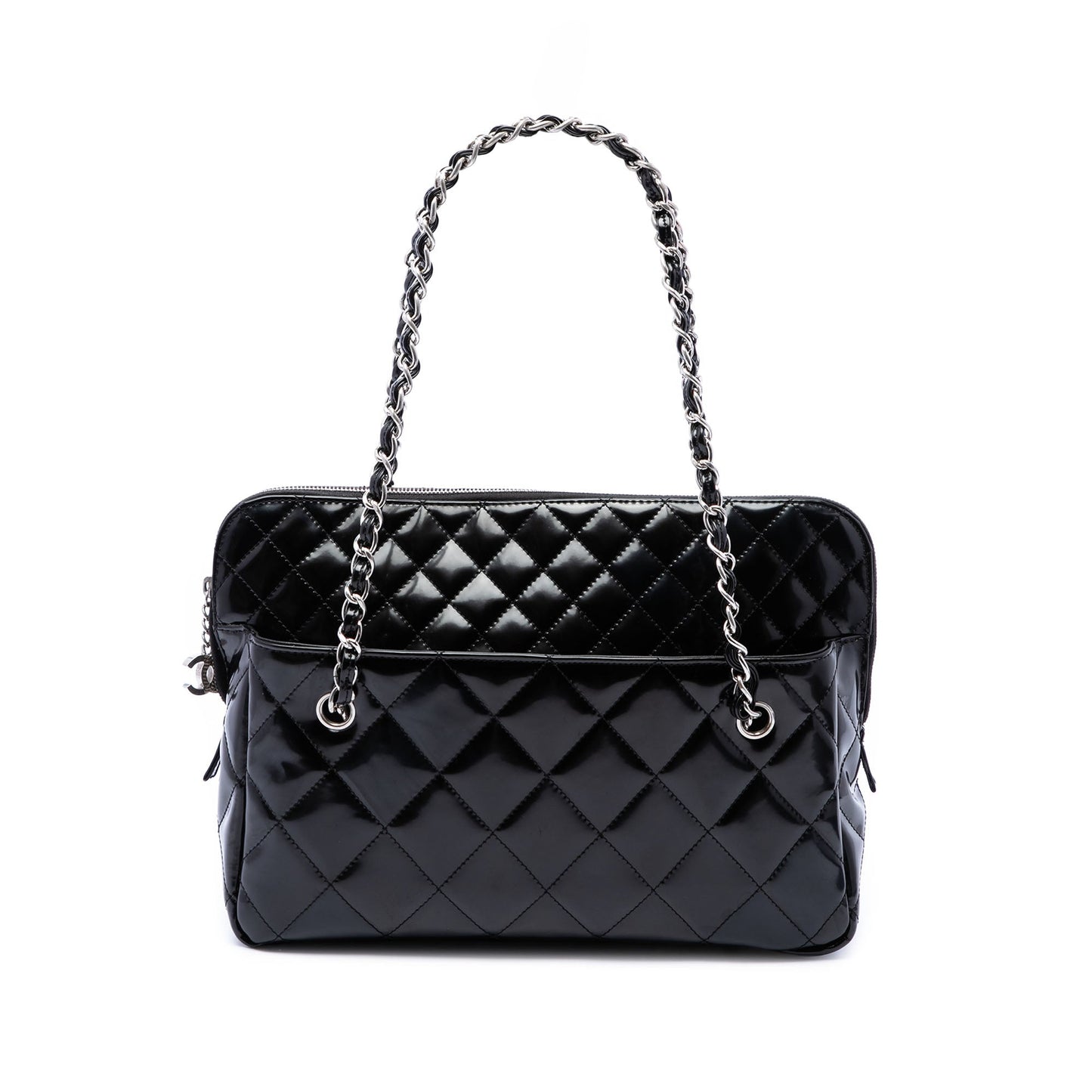 Chanel Large Quilted Patent In The Business Tote