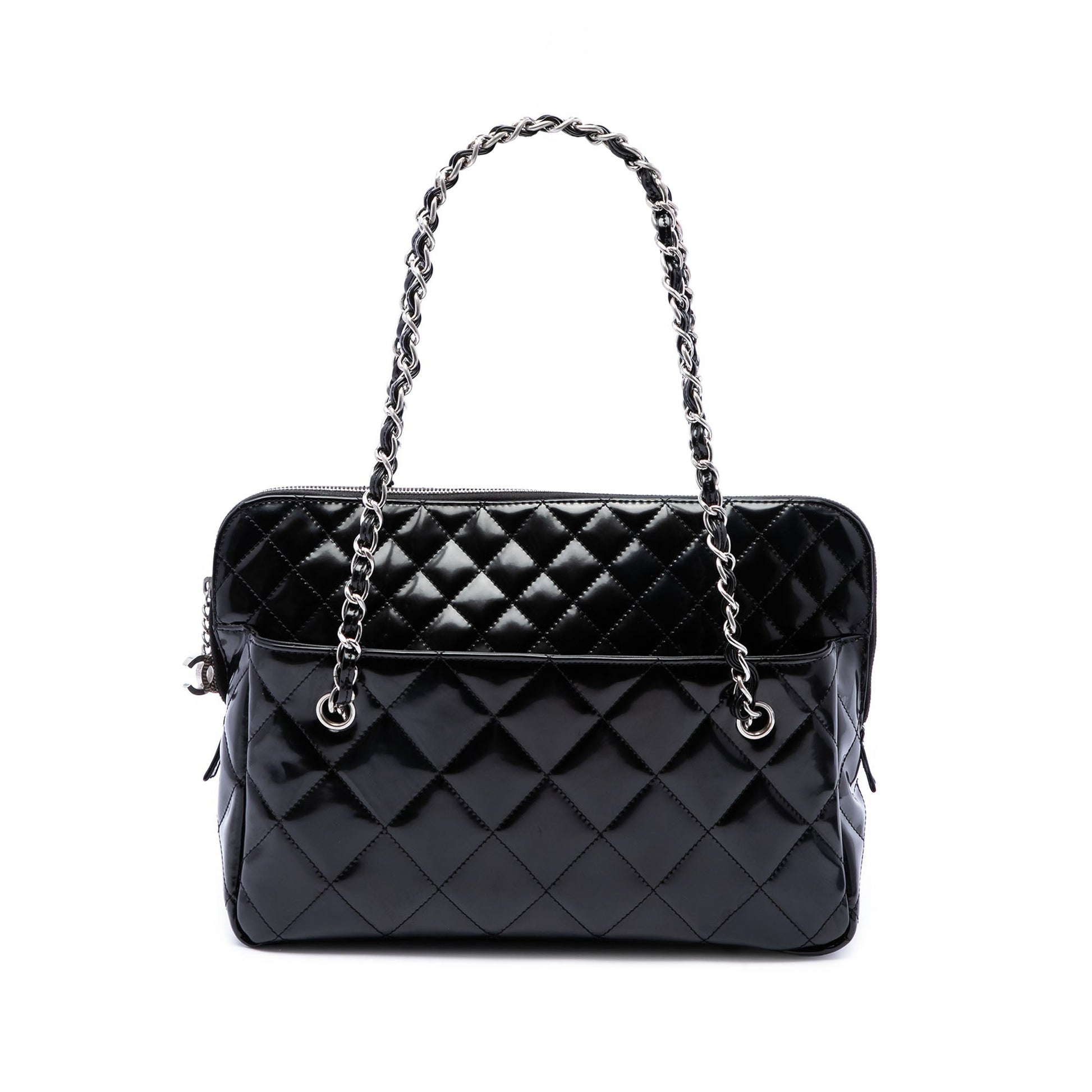 Chanel Large Quilted Patent In The Business Tote