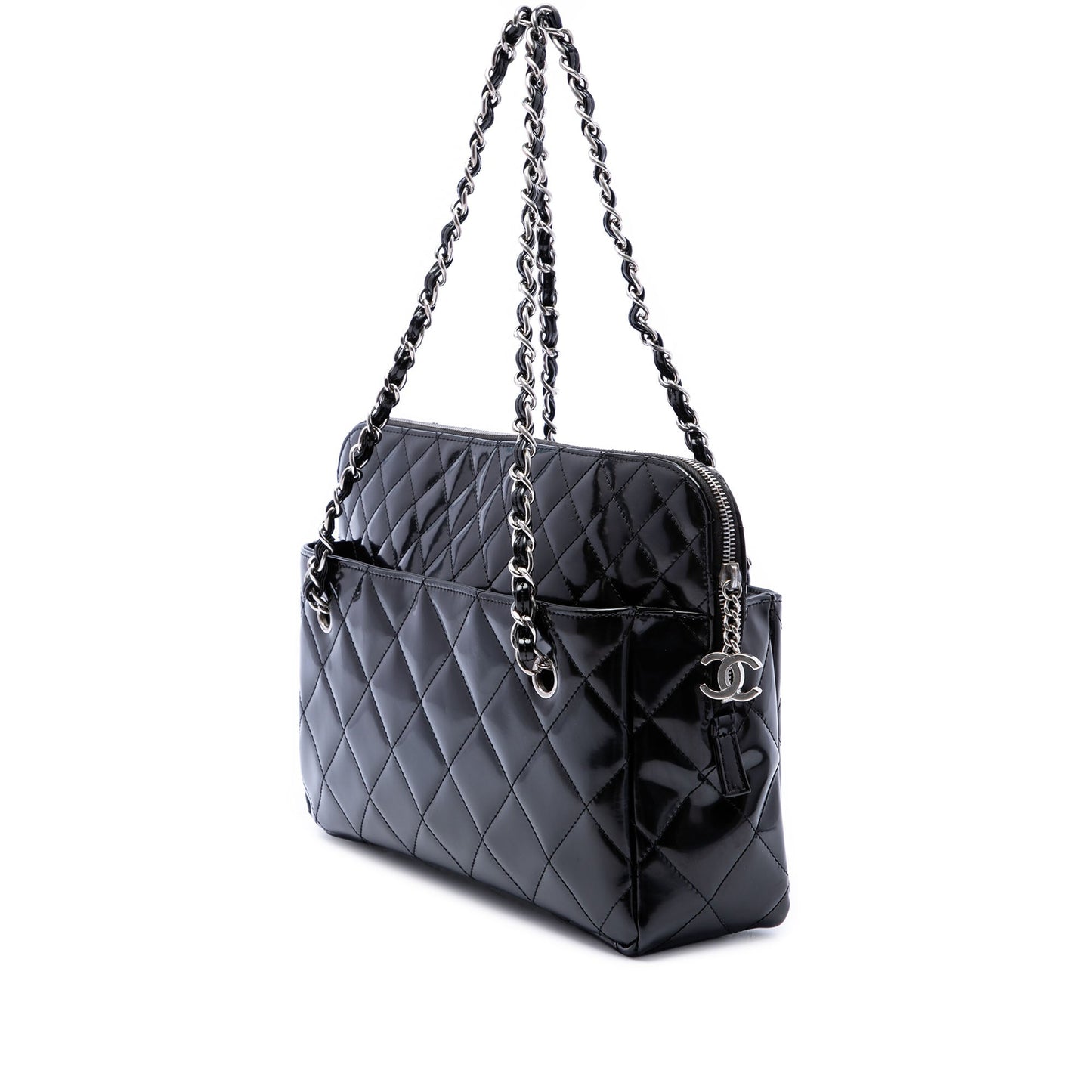 Chanel Large Quilted Patent In The Business Tote