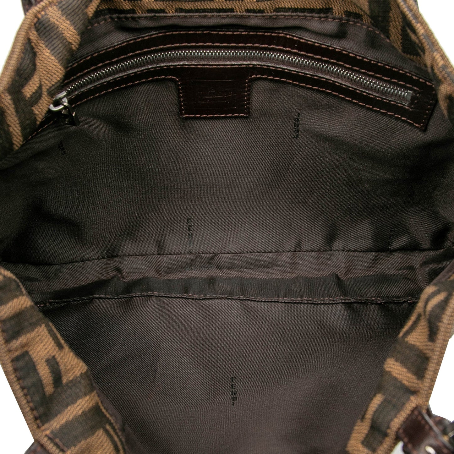 Fendi Zucca Canvas Shoulder Bag