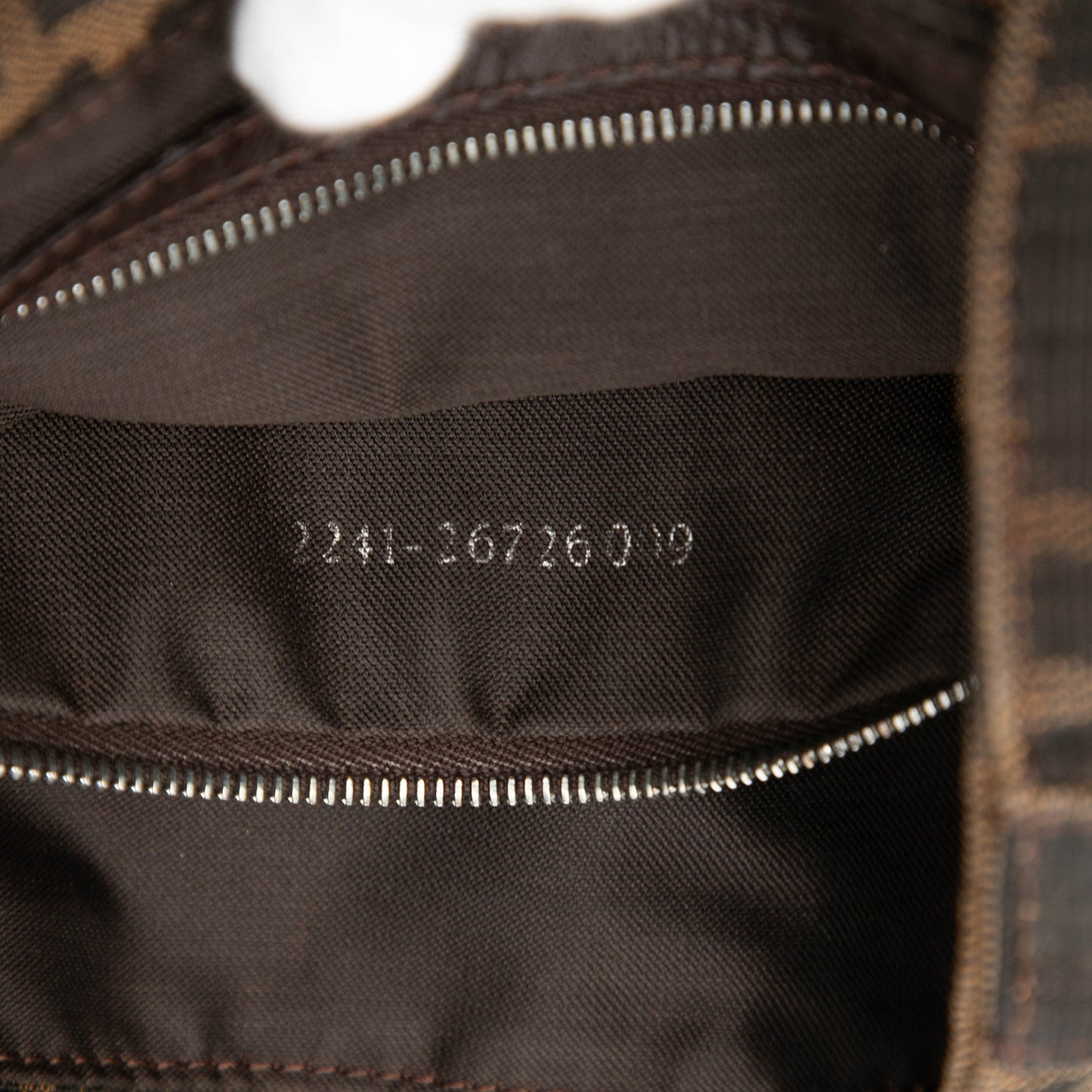 Fendi Zucca Canvas Shoulder Bag