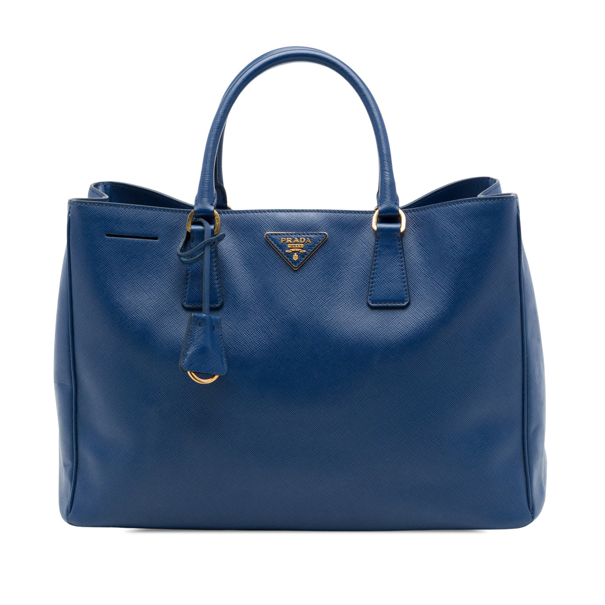 Prada Large Saffiano Lux Gardeners Tote — Blue