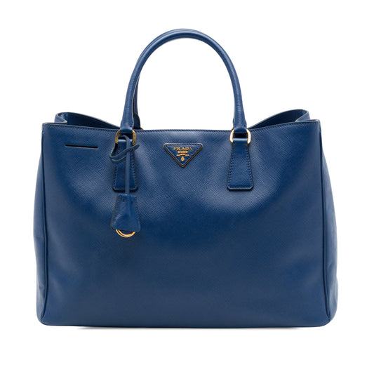 Prada Large Saffiano Lux Gardeners Tote — Blue