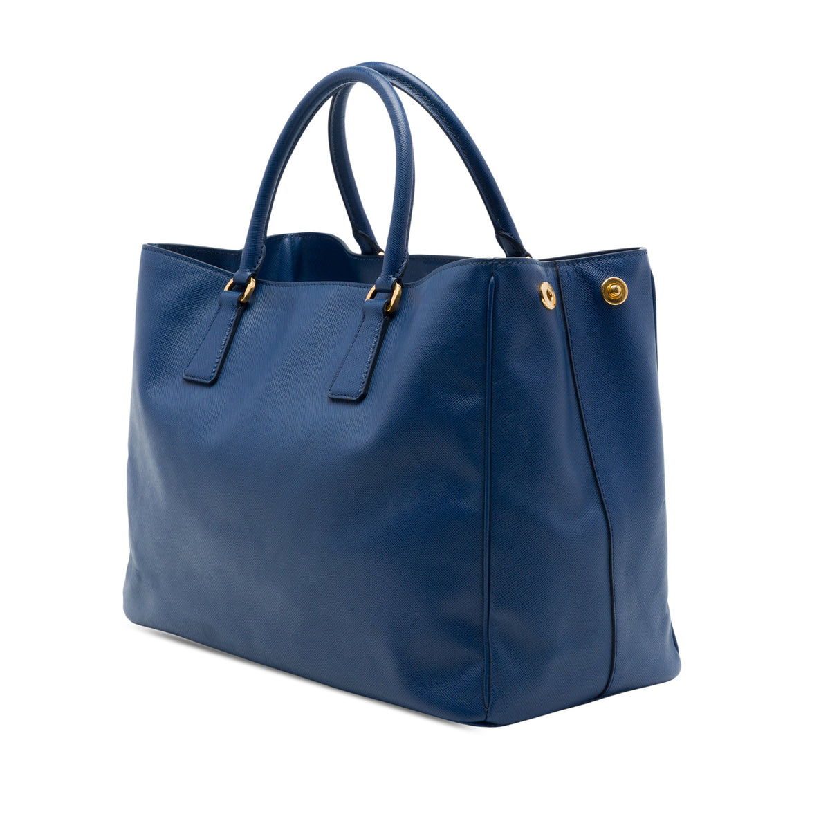 Prada Large Saffiano Lux Gardeners Tote — Blue